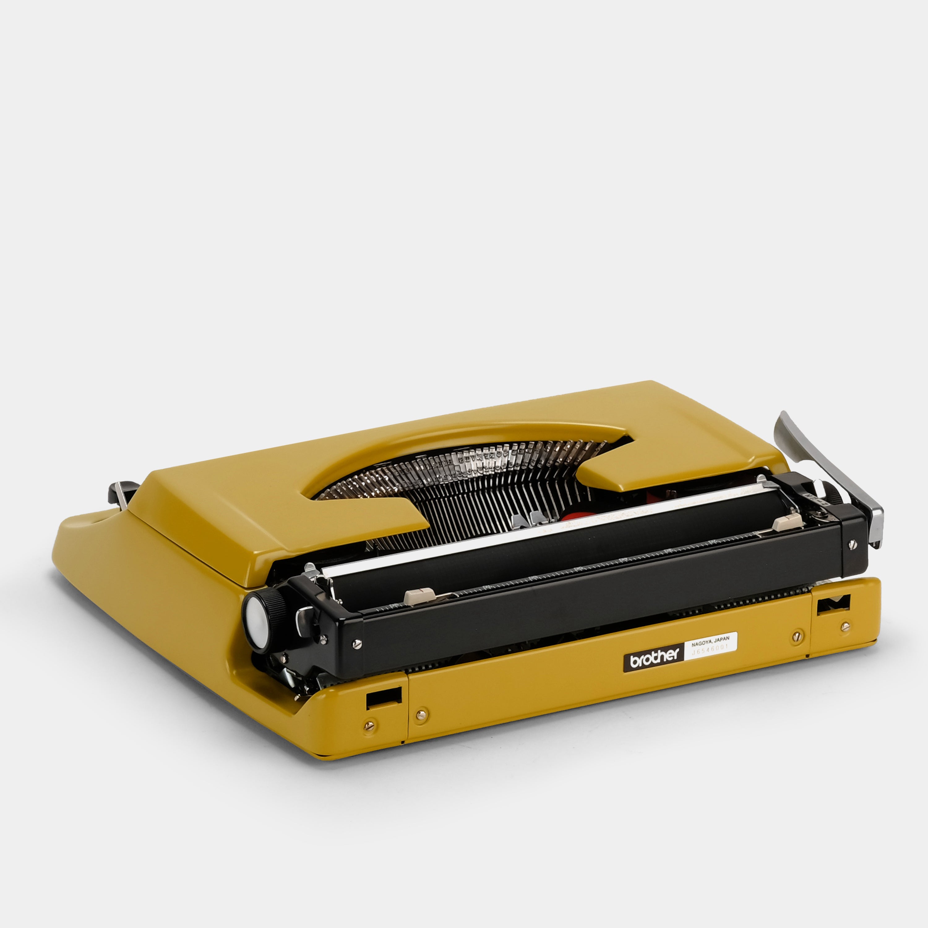 Brother Citation Yellow Manual Typewriter and Case