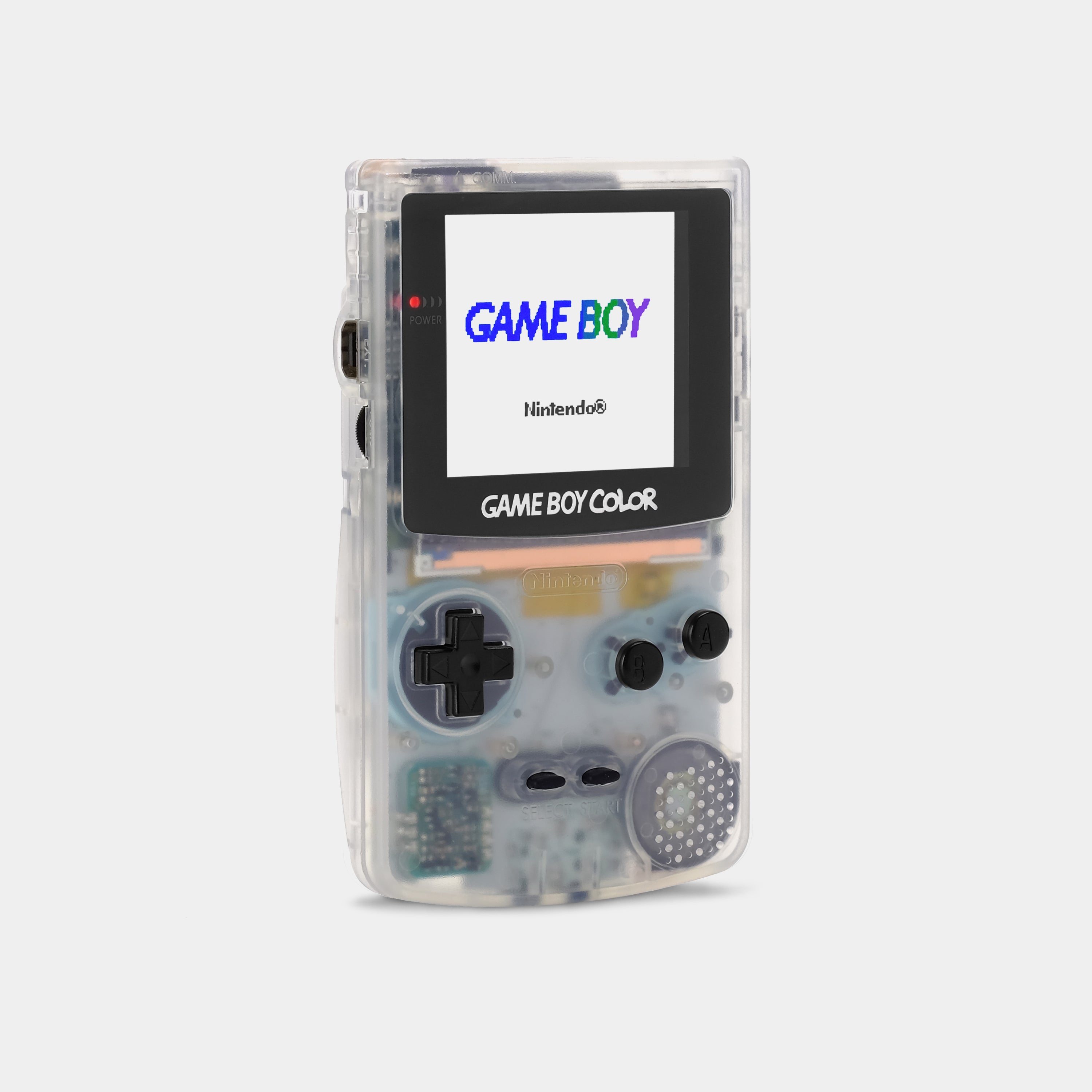 Nintendo Game Boy Color Clear Game Console With Backlit Screen