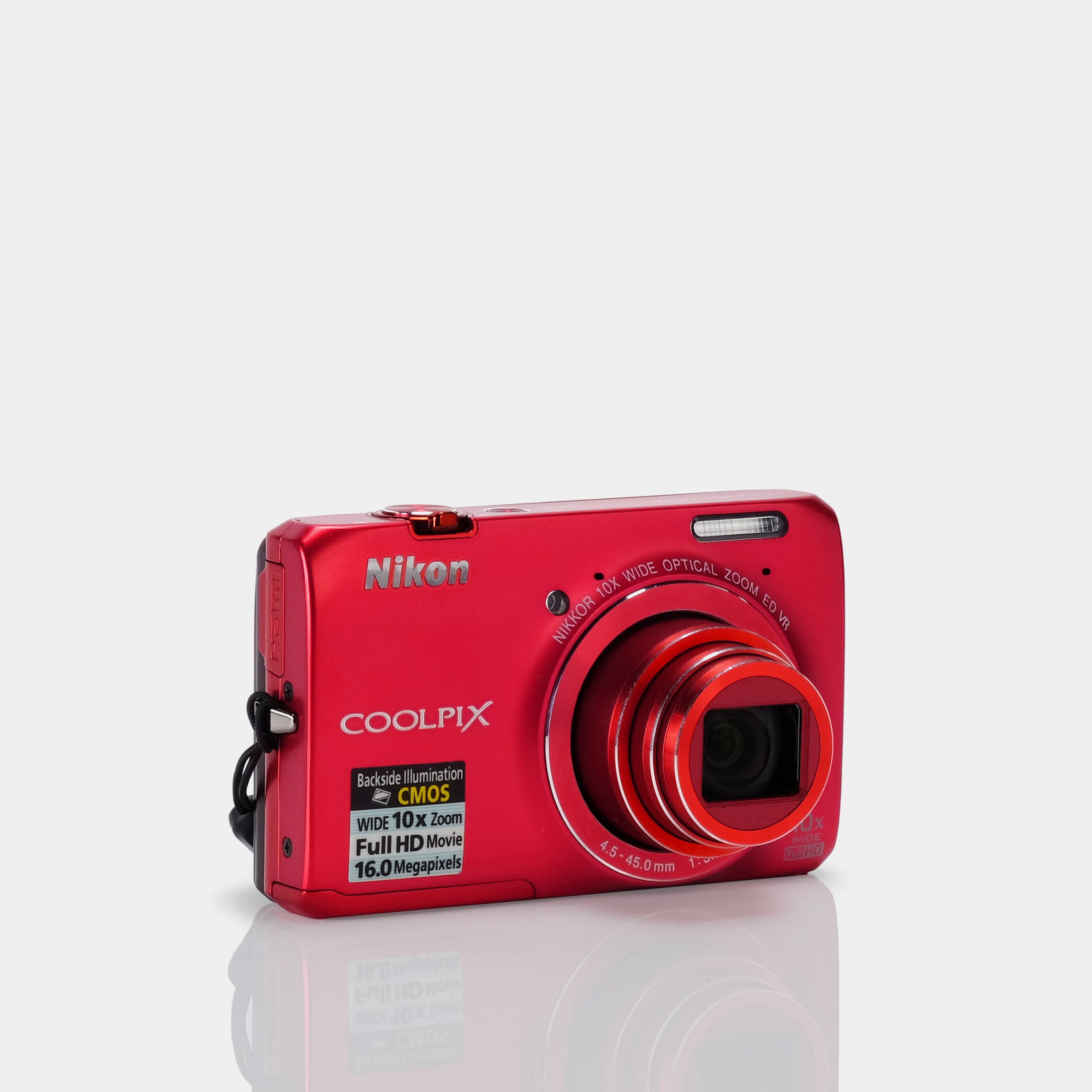 Nikon Coolpix S6300 Red Point and Shoot Digital Camera
