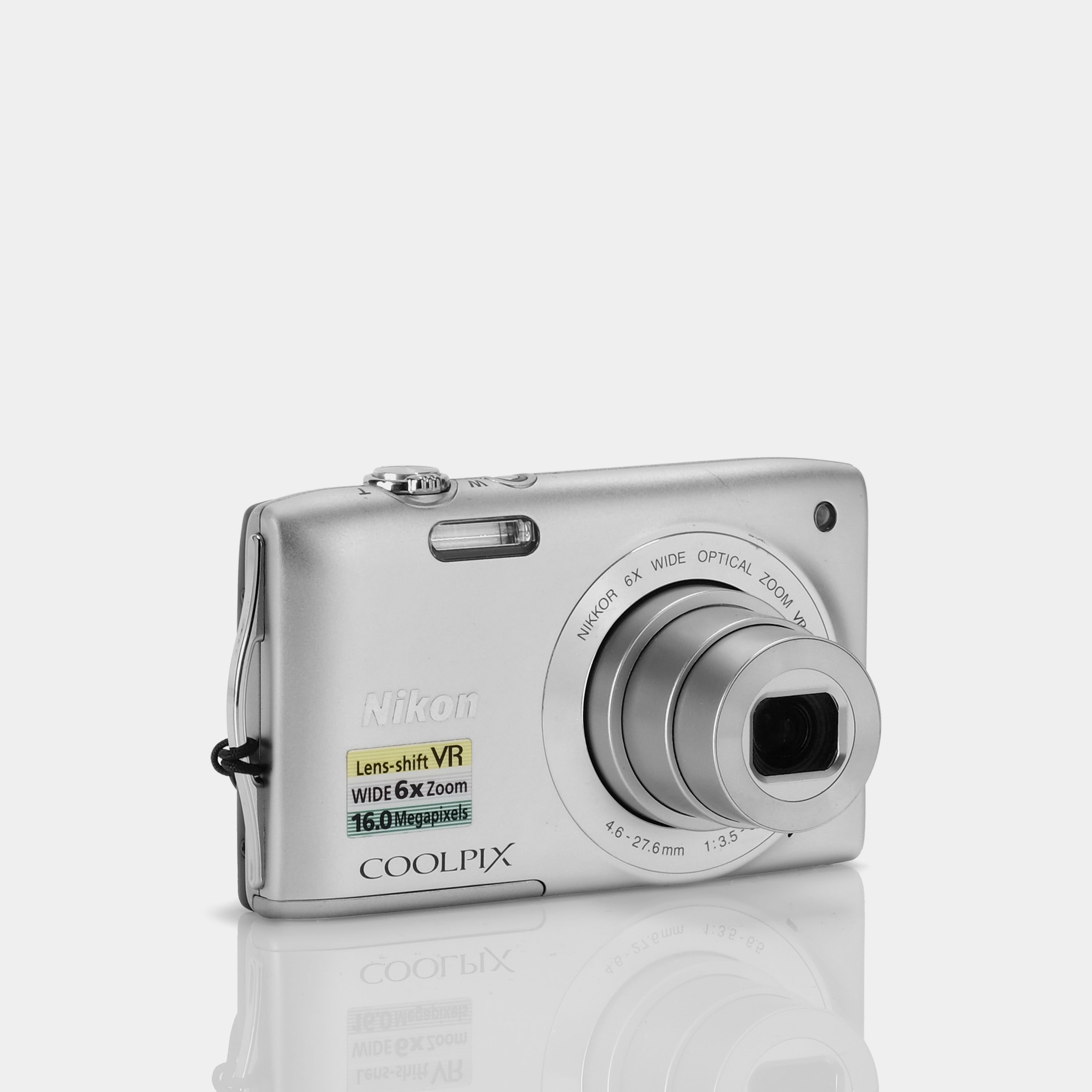 Nikon Coolpix S3300 Silver Point and Shoot Digital Camera