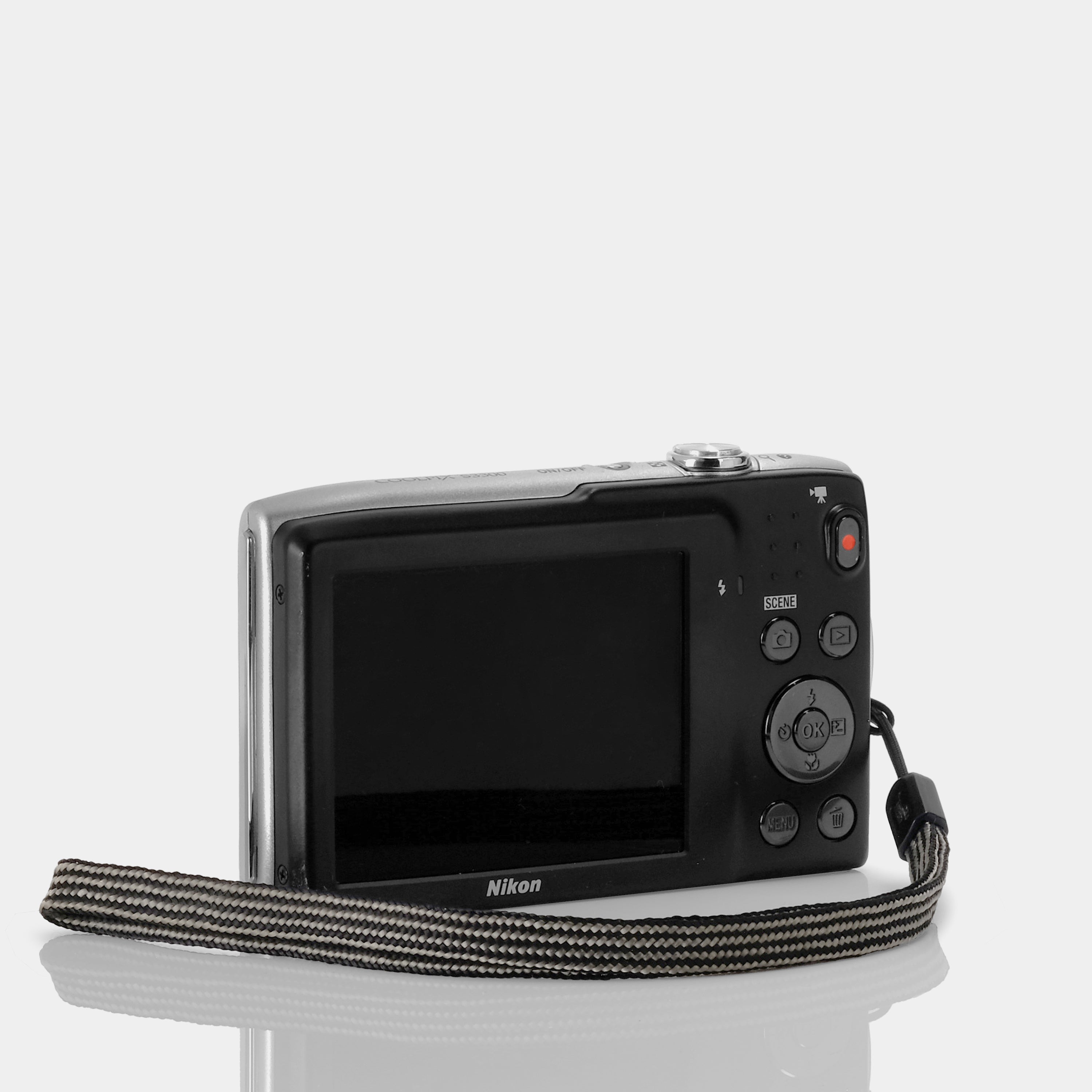 Nikon Coolpix S3300 Silver Point and Shoot Digital Camera