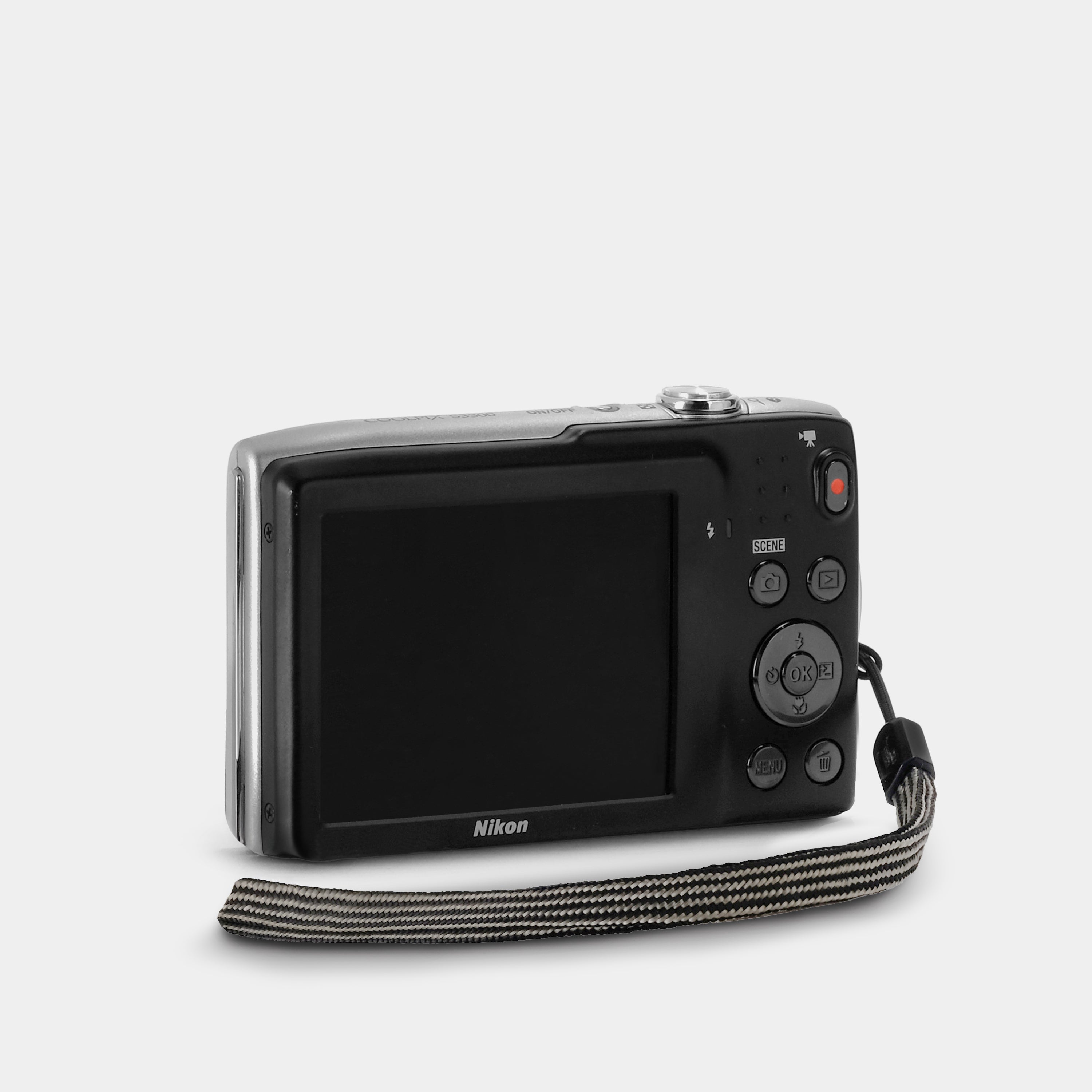 Nikon Coolpix S3300 Silver Point and Shoot Digital Camera