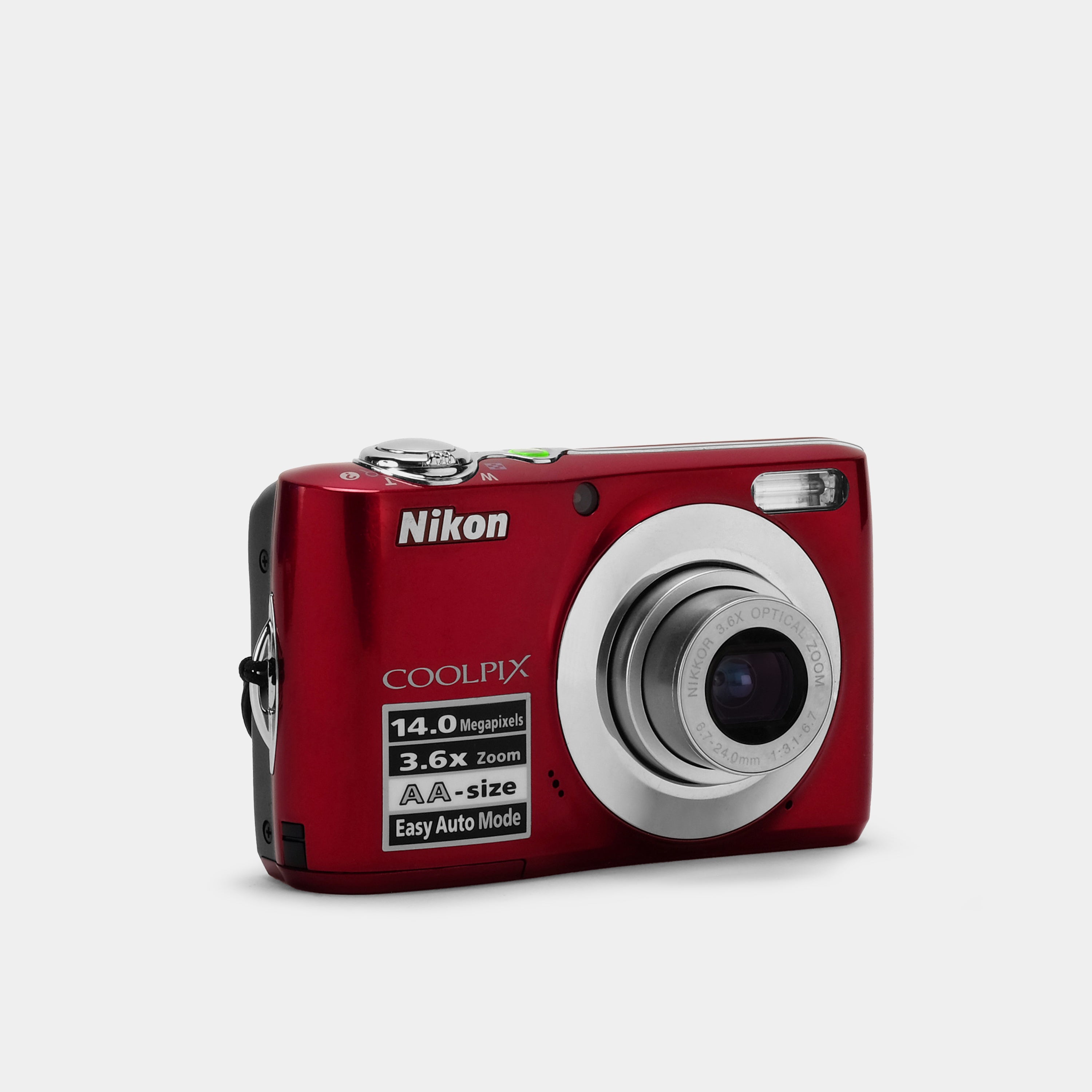 Nikon Coolpix L24 Maroon Point and Shoot Digital Camera