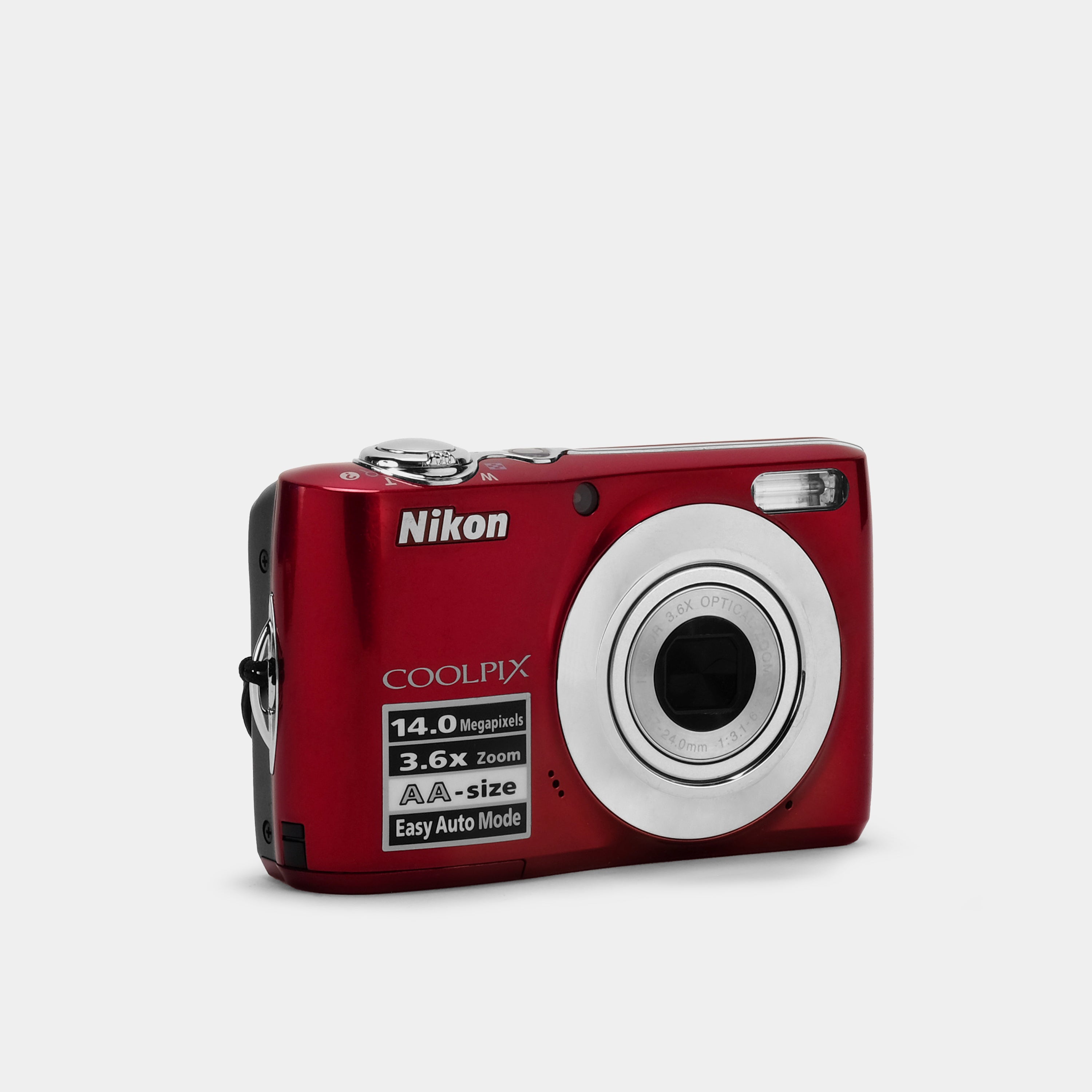 Nikon Coolpix L24 Maroon Point and Shoot Digital Camera