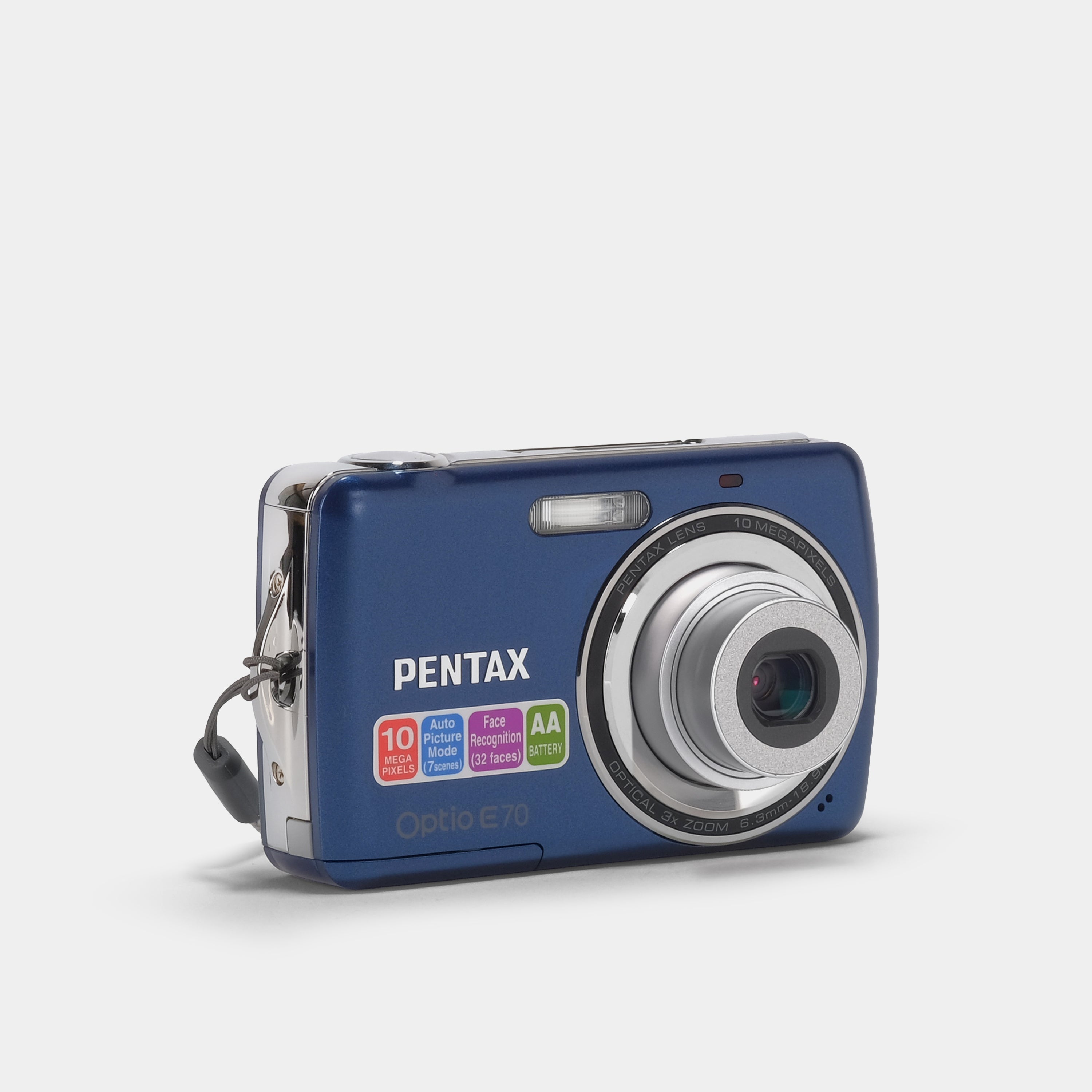 Pentax Optio E70 Blue Point and Shoot Digital Camera