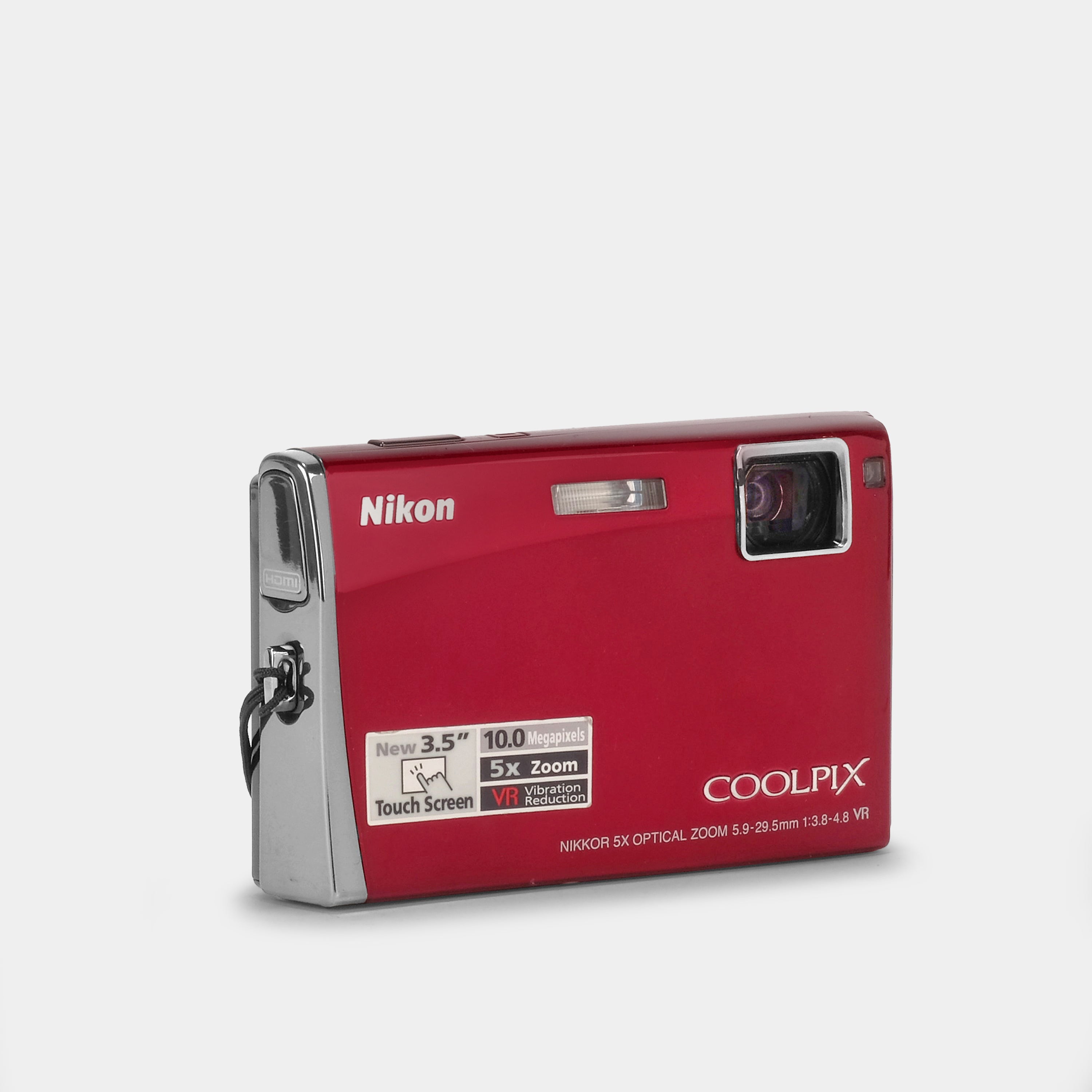 Nikon Coolpix S60 Red Digital Point and Shoot Camera