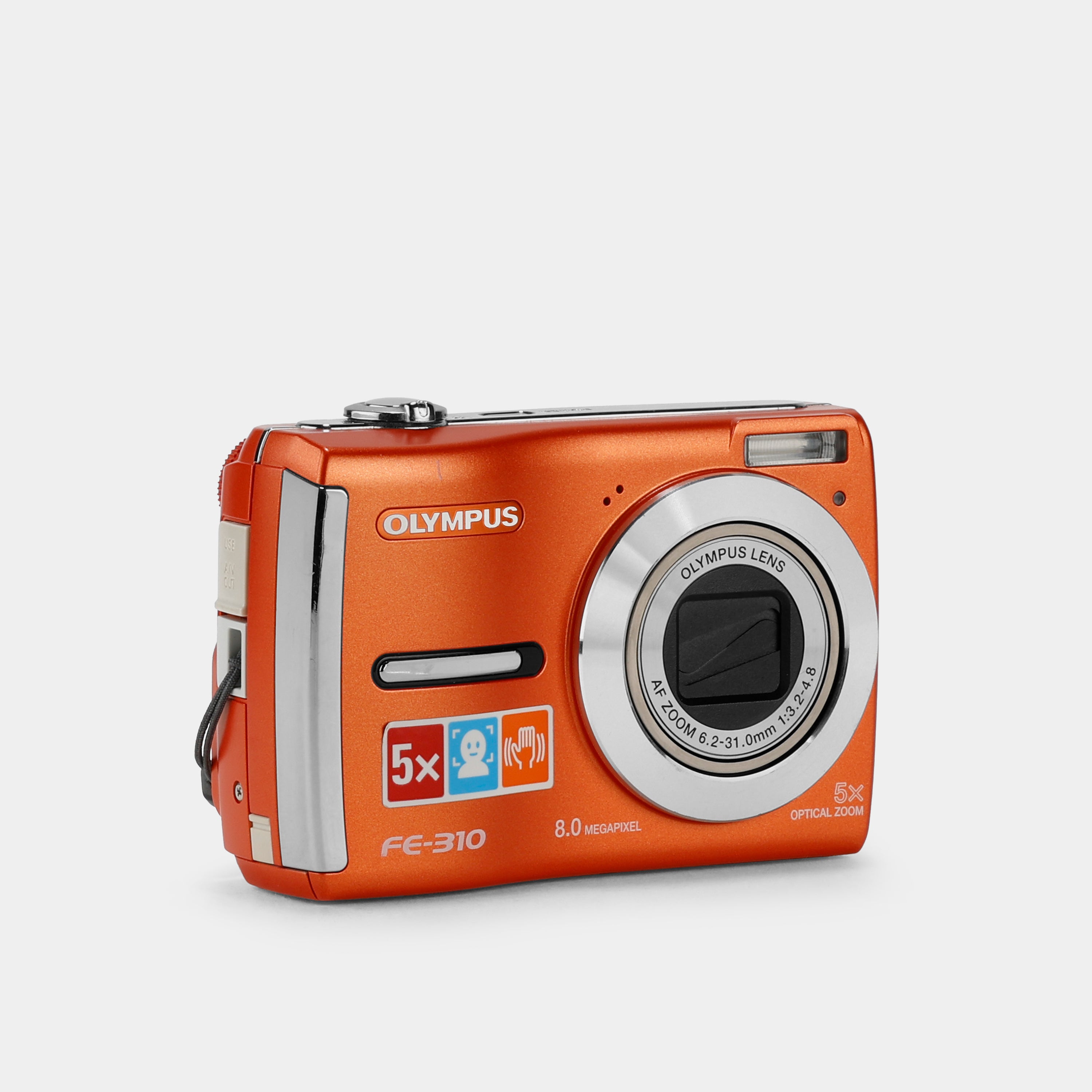 Olympus FE-310 Orange Point and Shoot Digital Camera – Retrospekt