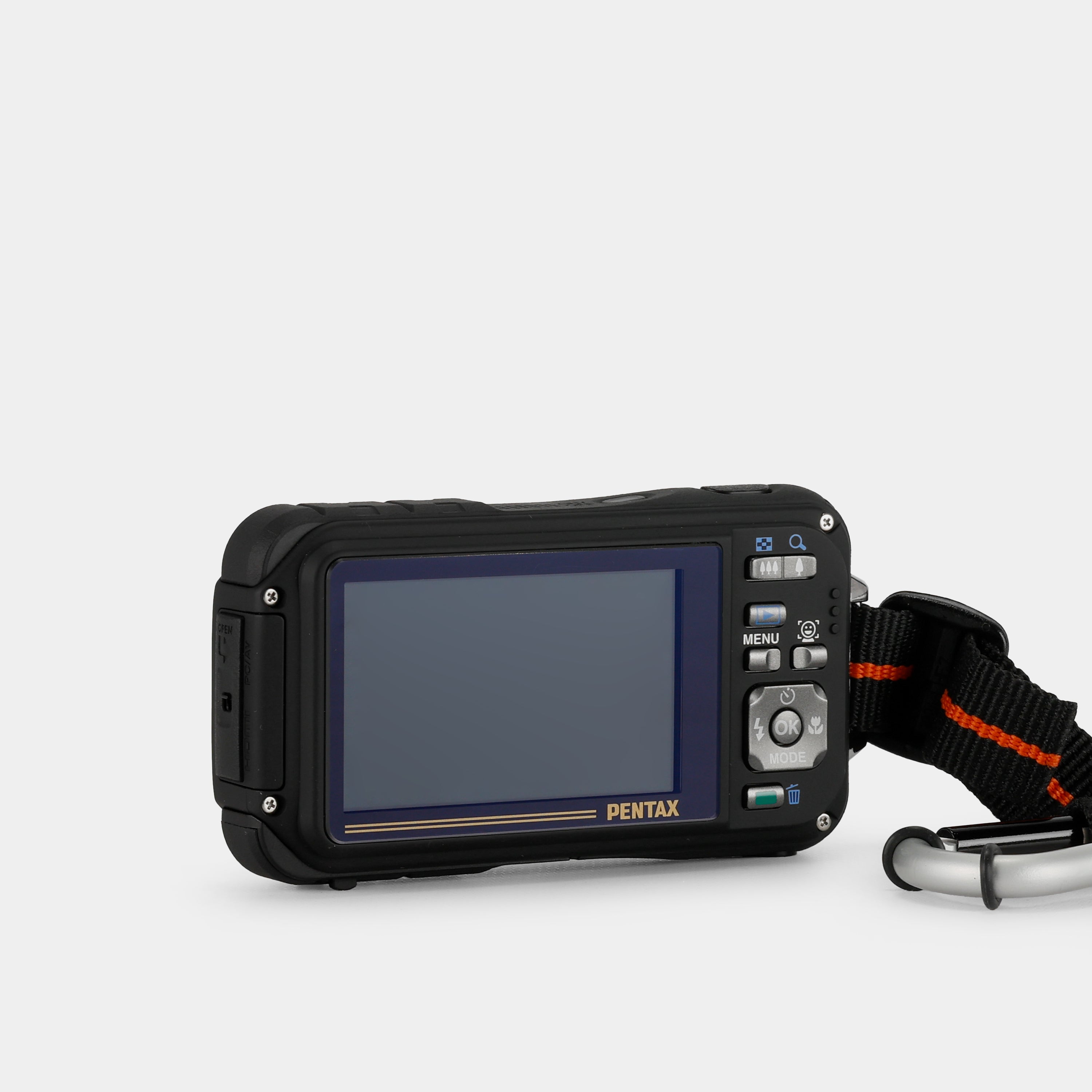 Pentax Optio W90 Orange Point and Shoot Digital Camera
