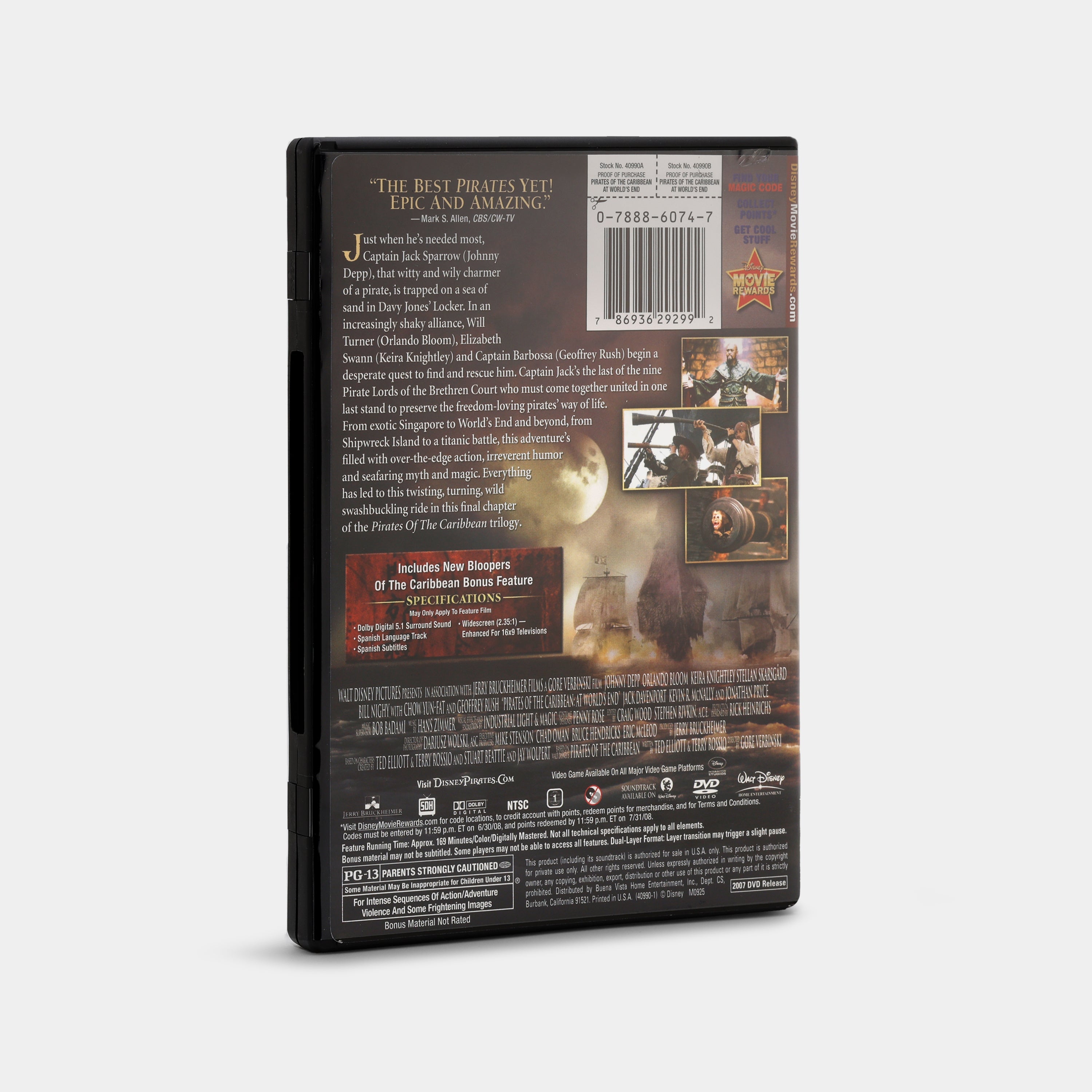 Pirates of the Caribbean: At World’s End DVD