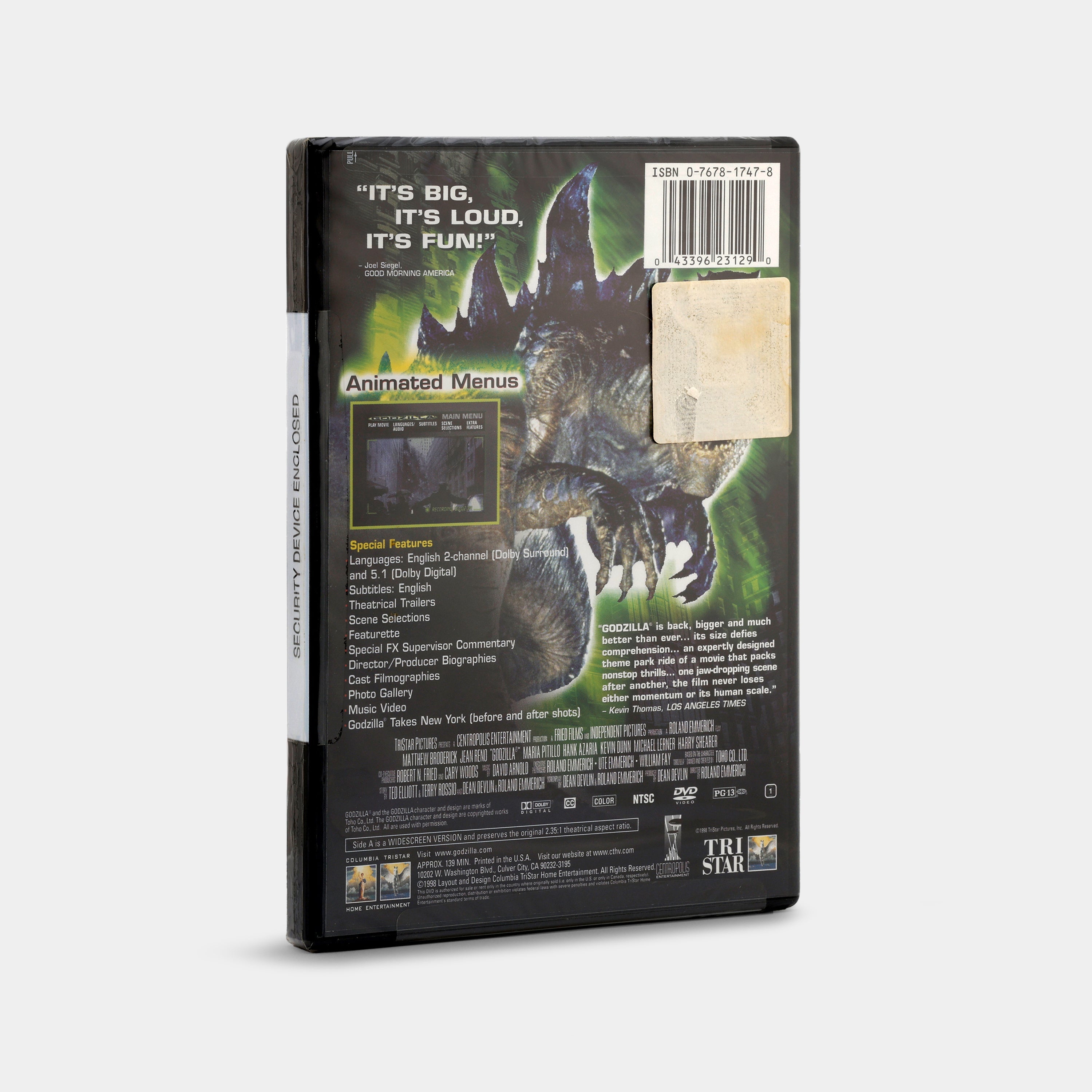Godzilla (Deluxe Widescreen Edition, Sealed) DVD – Retrospekt