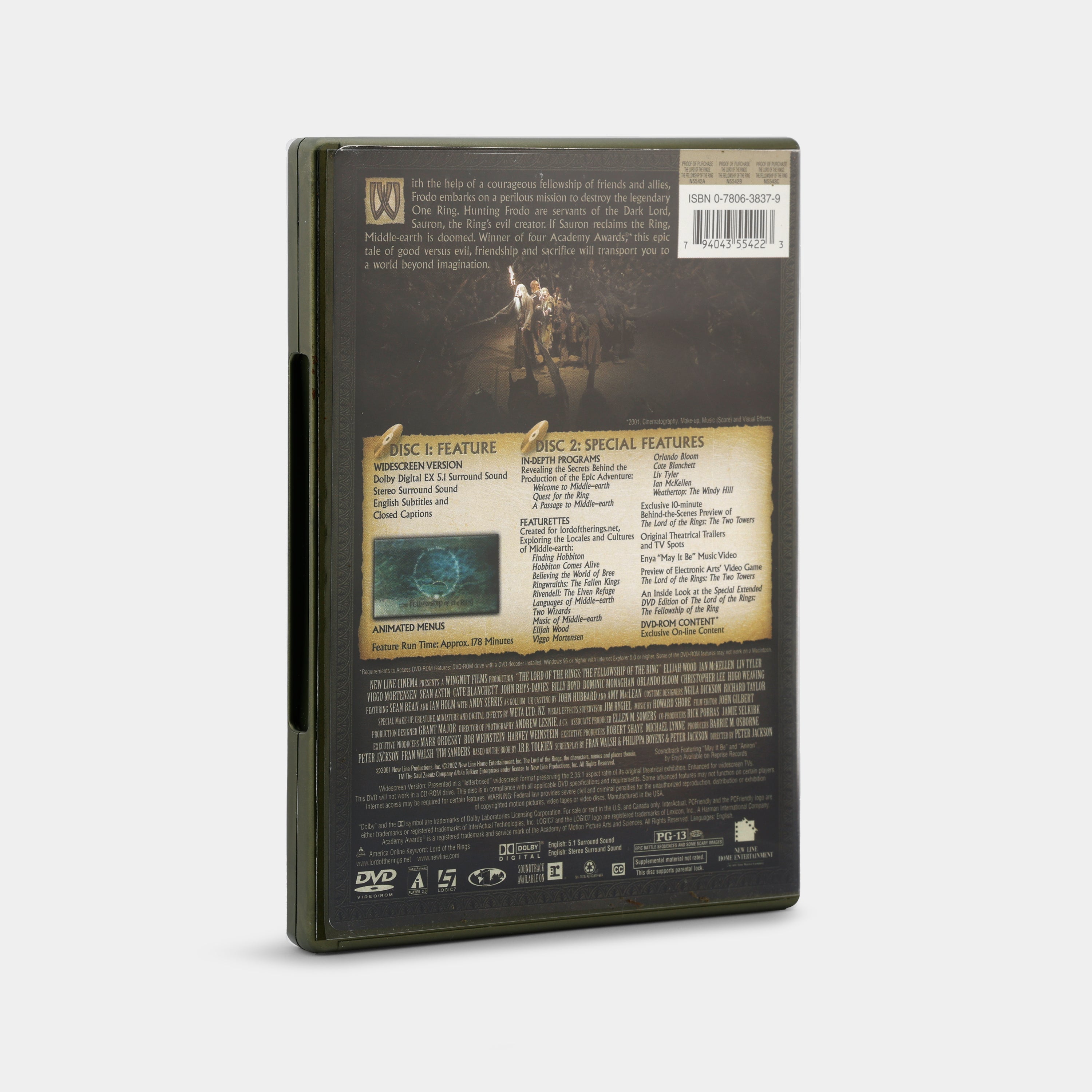 The Lord of the Rings: The Fellowship of the Ring (Widescreen Edition) 2-Disc DVD