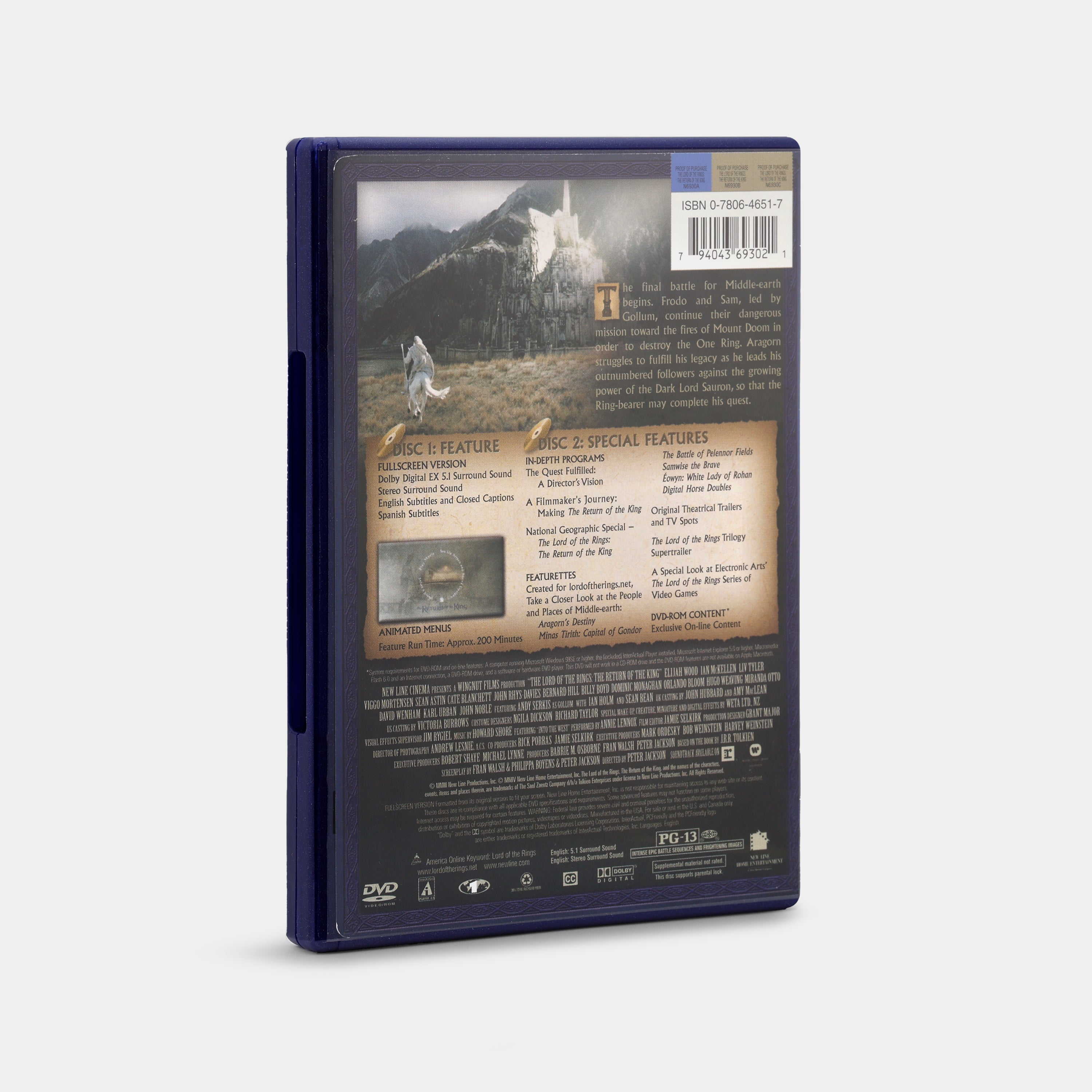 The Lord of the Rings: The Return of the King (Full Screen) 2-Disc DVD