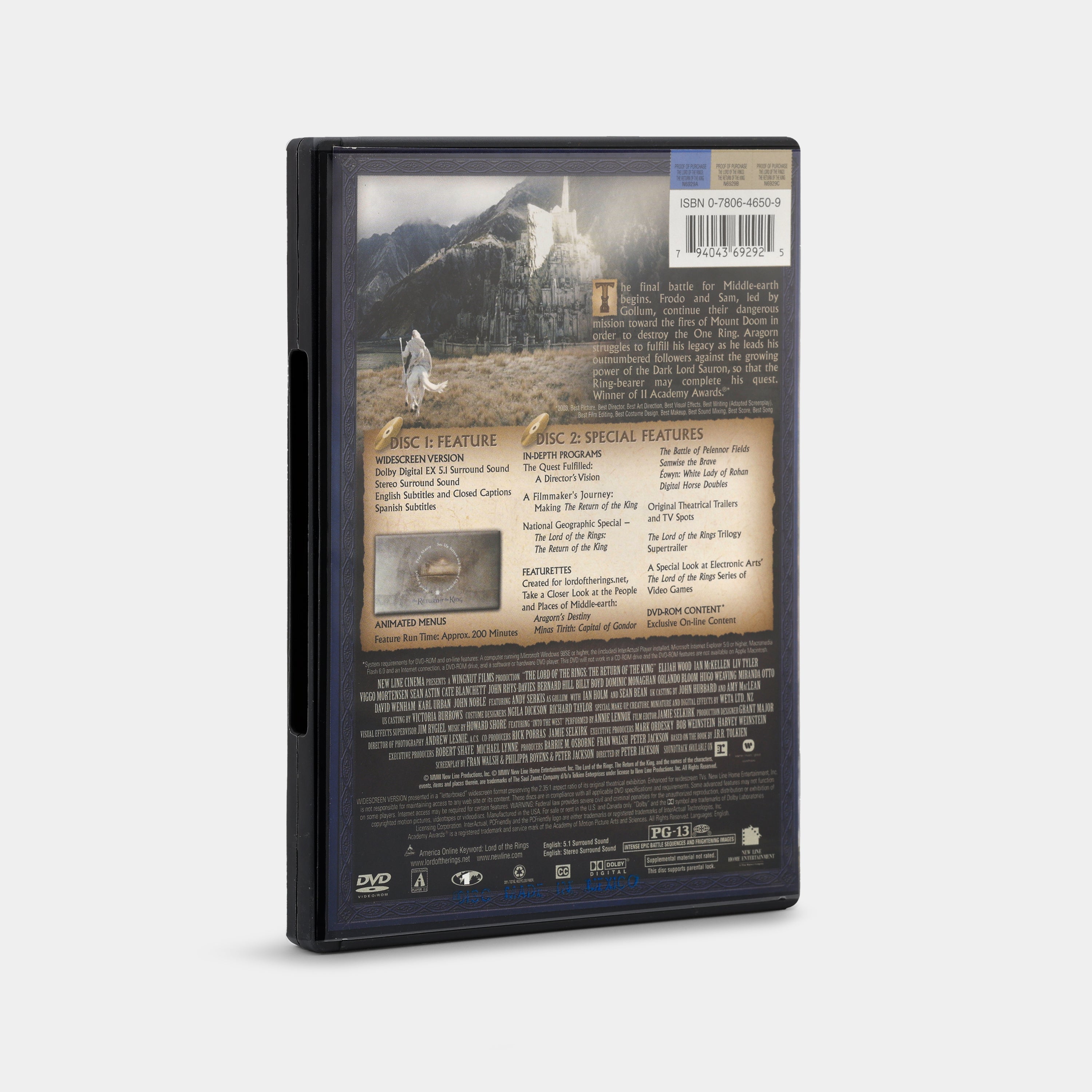 The Lord of the Rings: The Return of the King (Widescreen Edition) 2-Disc DVD