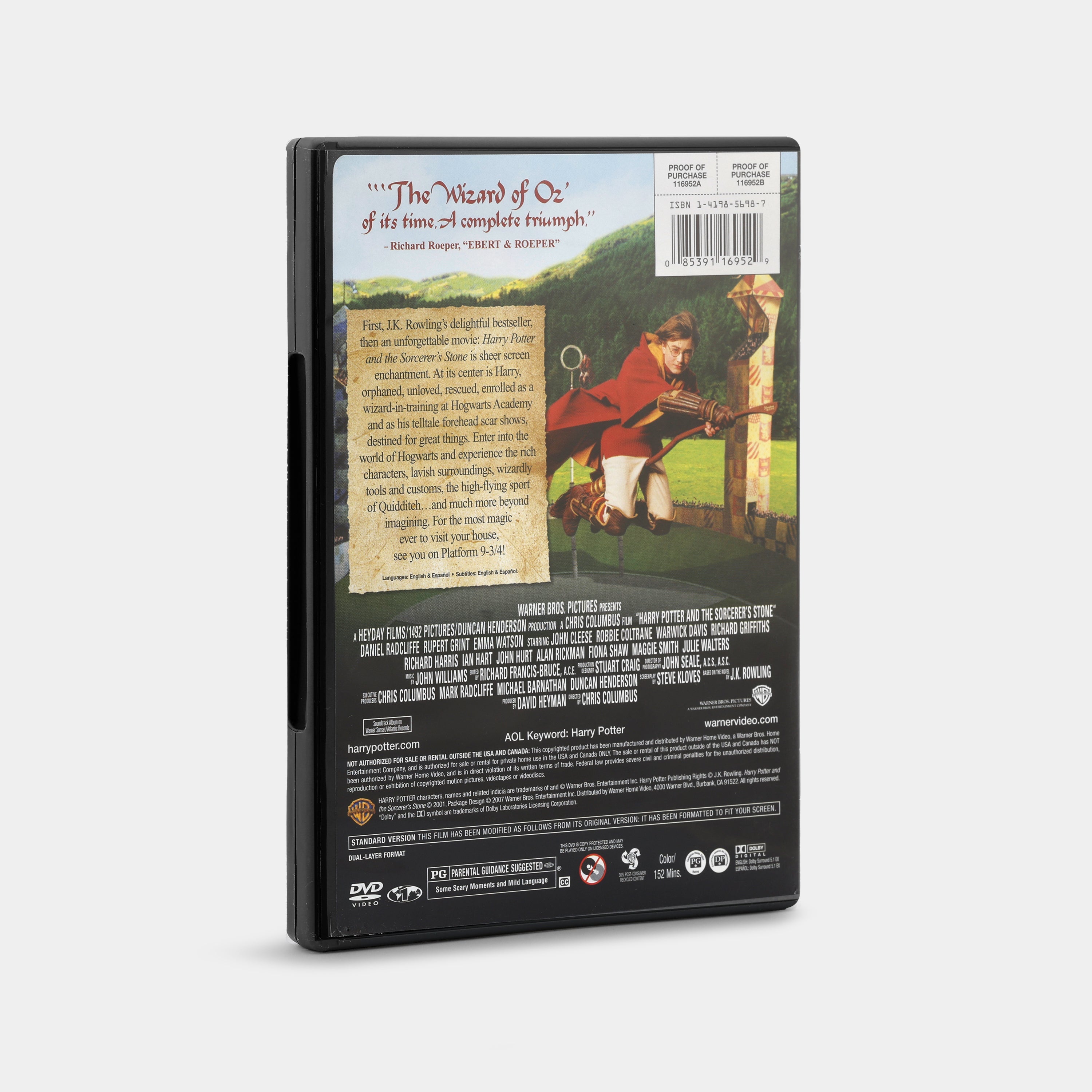 Harry Potter and the Sorcerer's Stone (Full Screen) DVD – Retrospekt