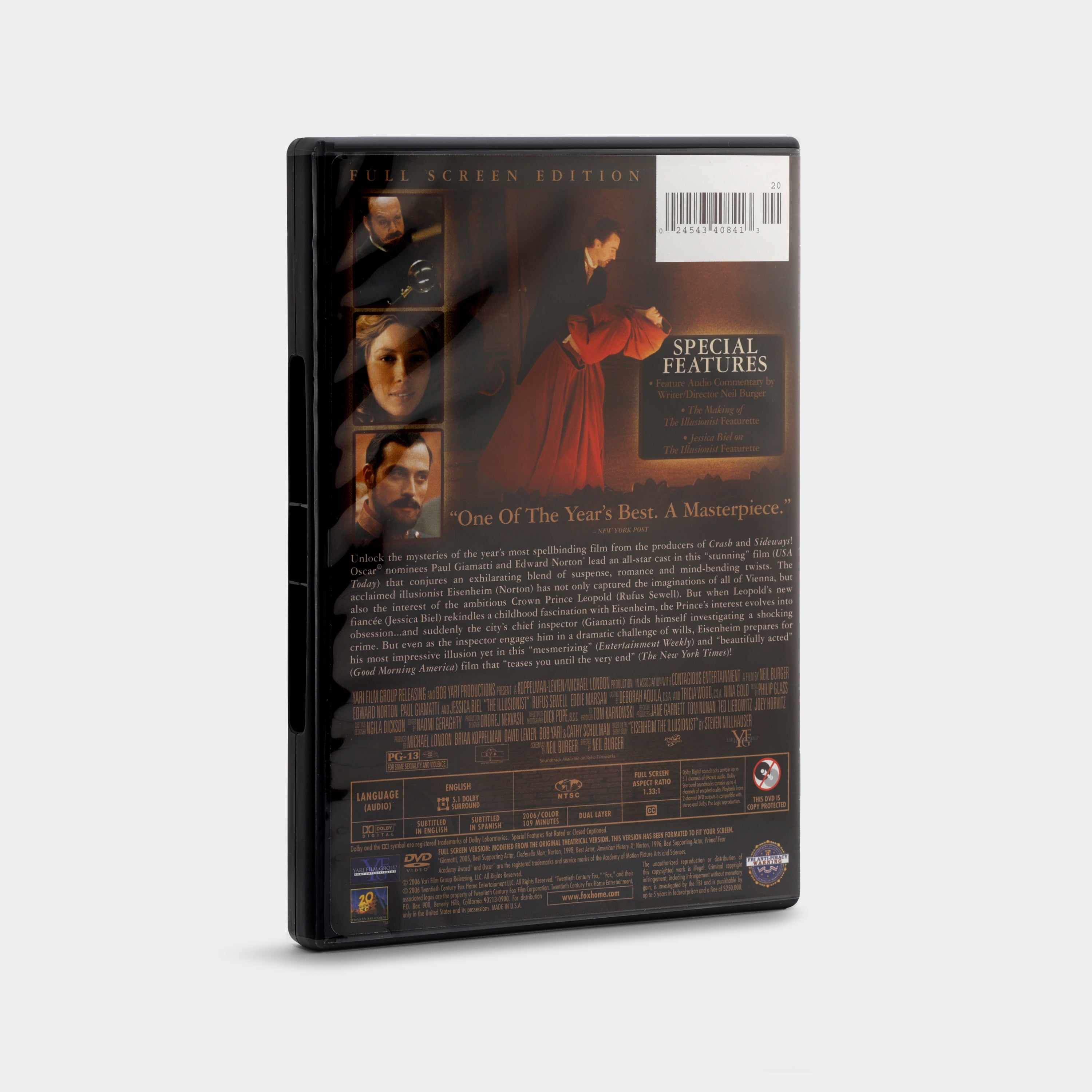 The Illusionist (Full Screen) DVD