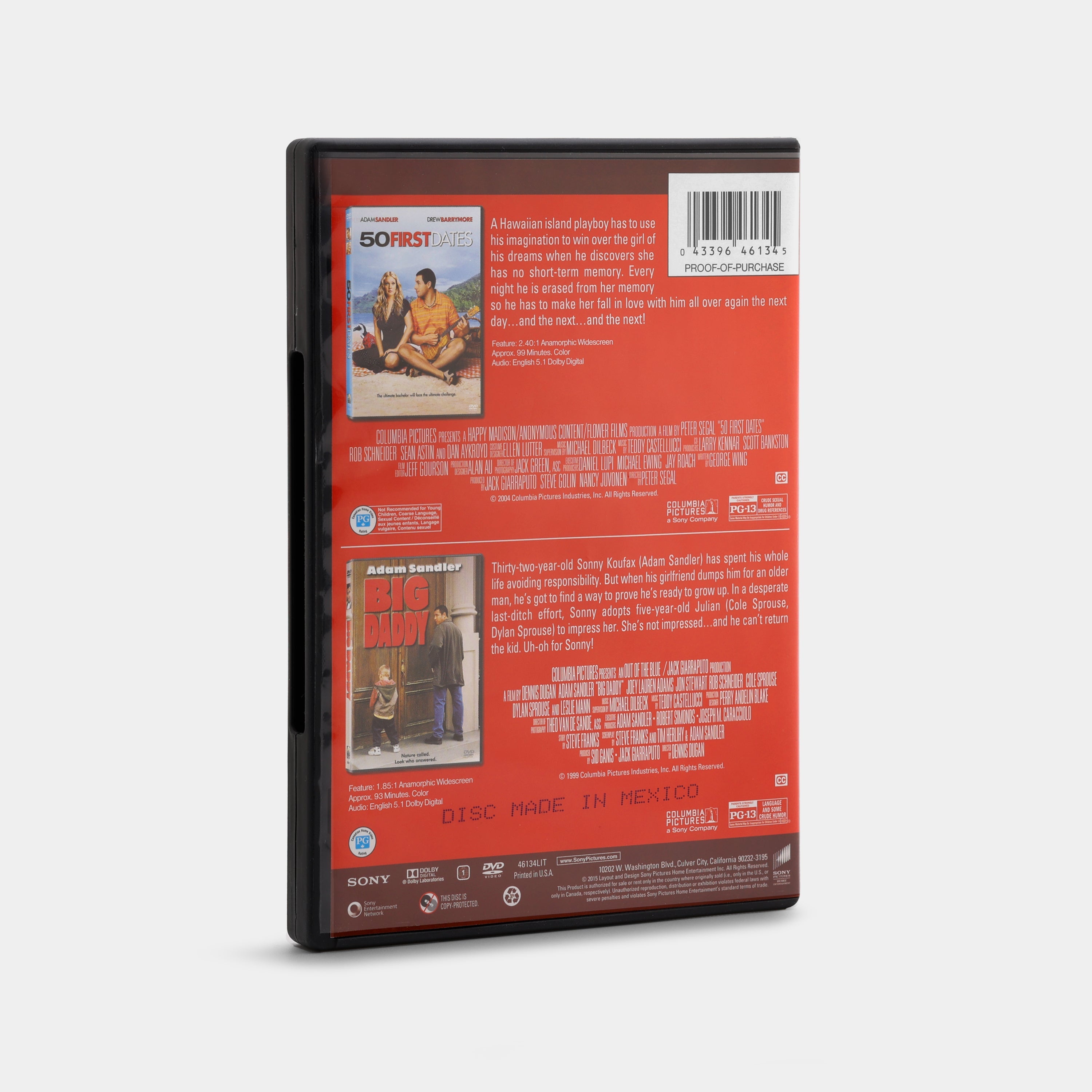 50 First Dates / Big Daddy (Double Feature) 2-Disc DVD