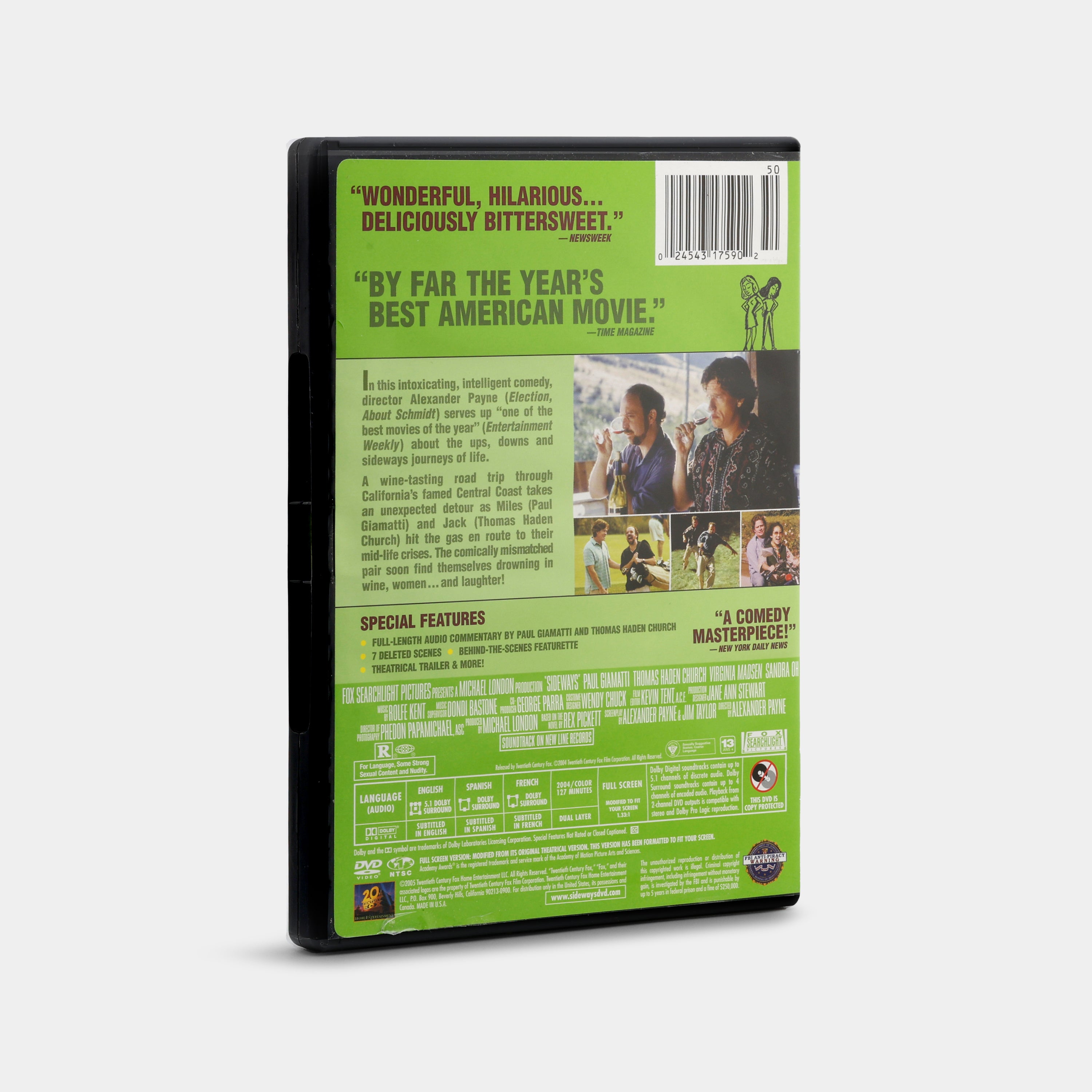 Sideways (Full Screen Edition) DVD – Retrospekt