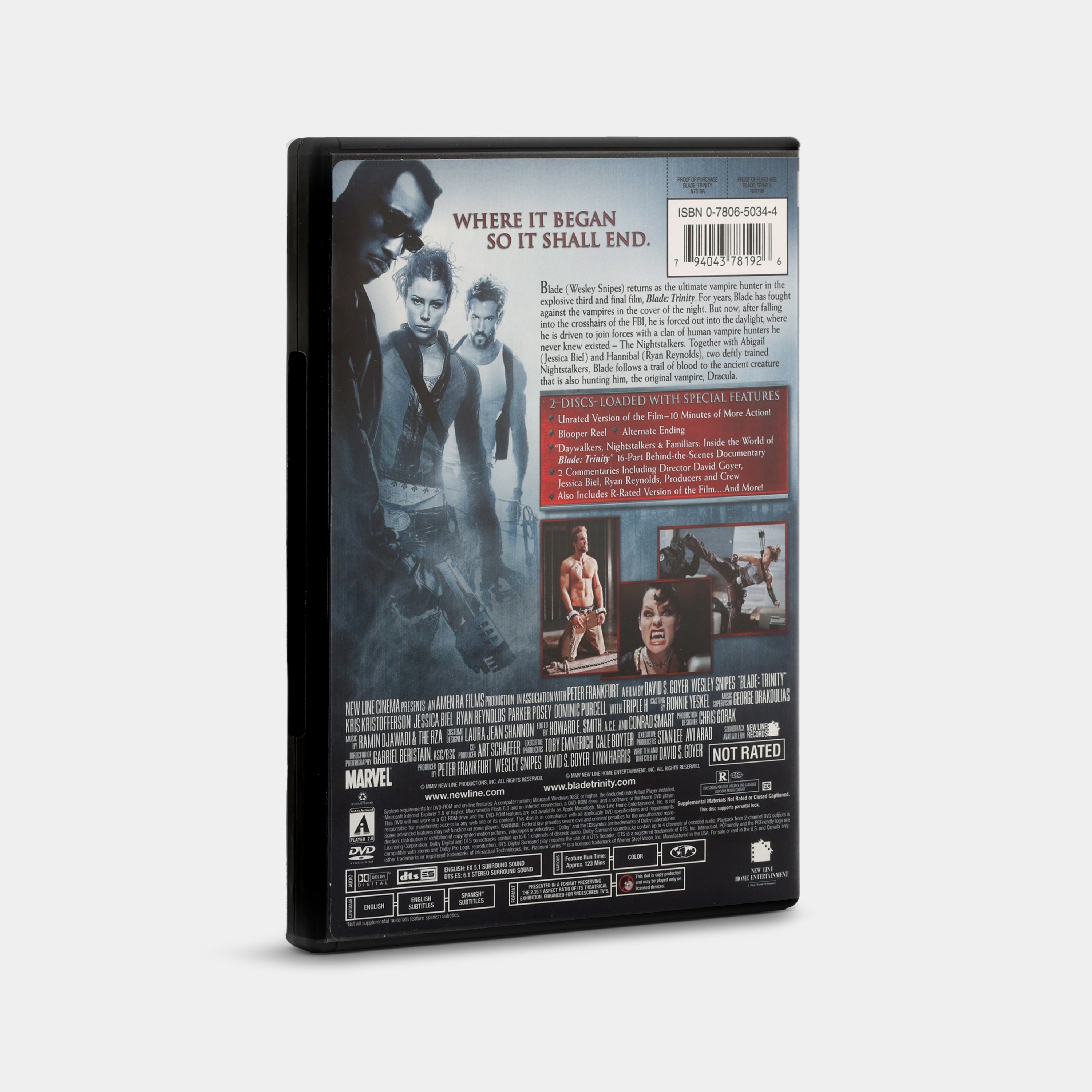 BLADE TRINITY UNRATED VERSION 】DVDケース付き Blade: Trinity (Unrated Version) DVD
