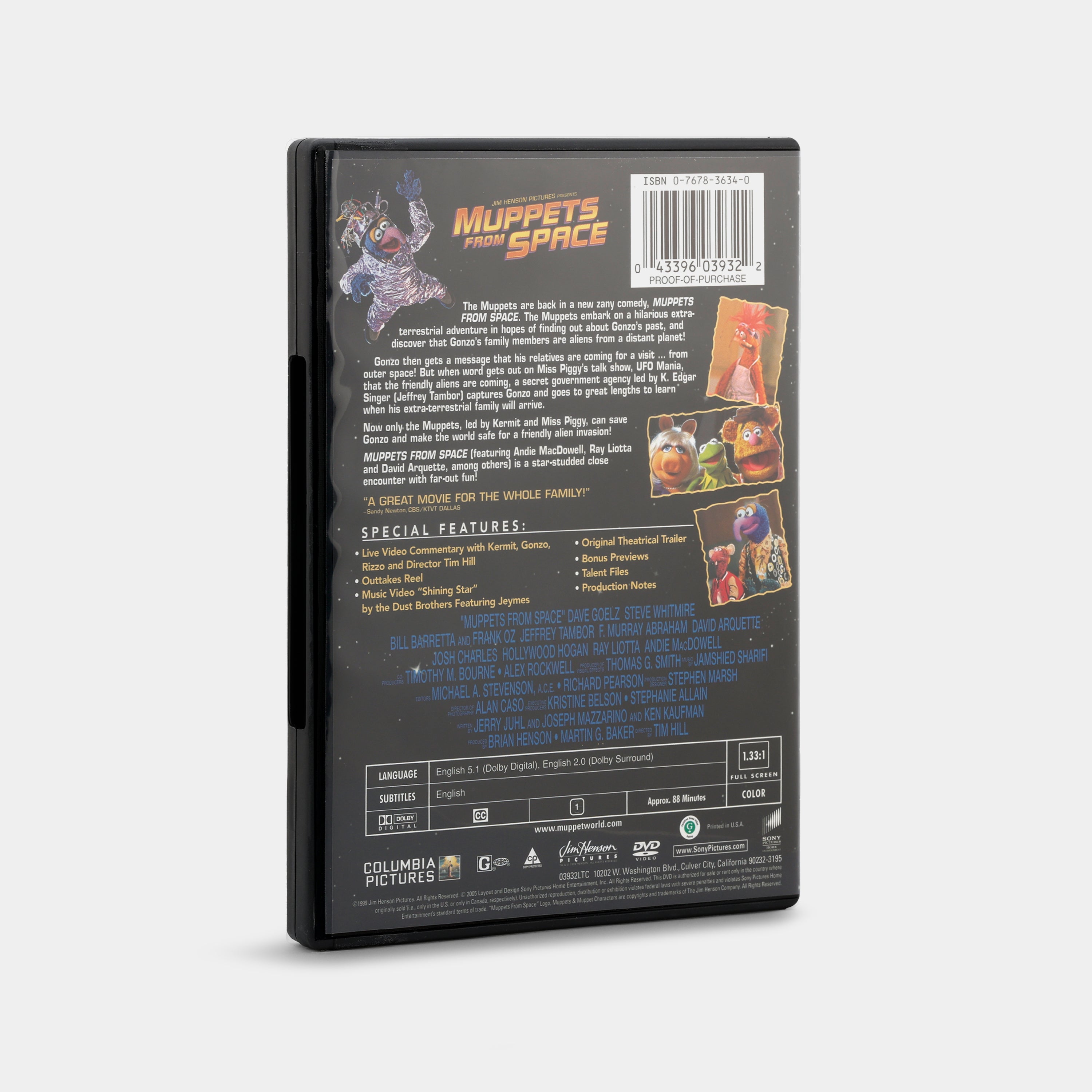 Muppets from Space DVD