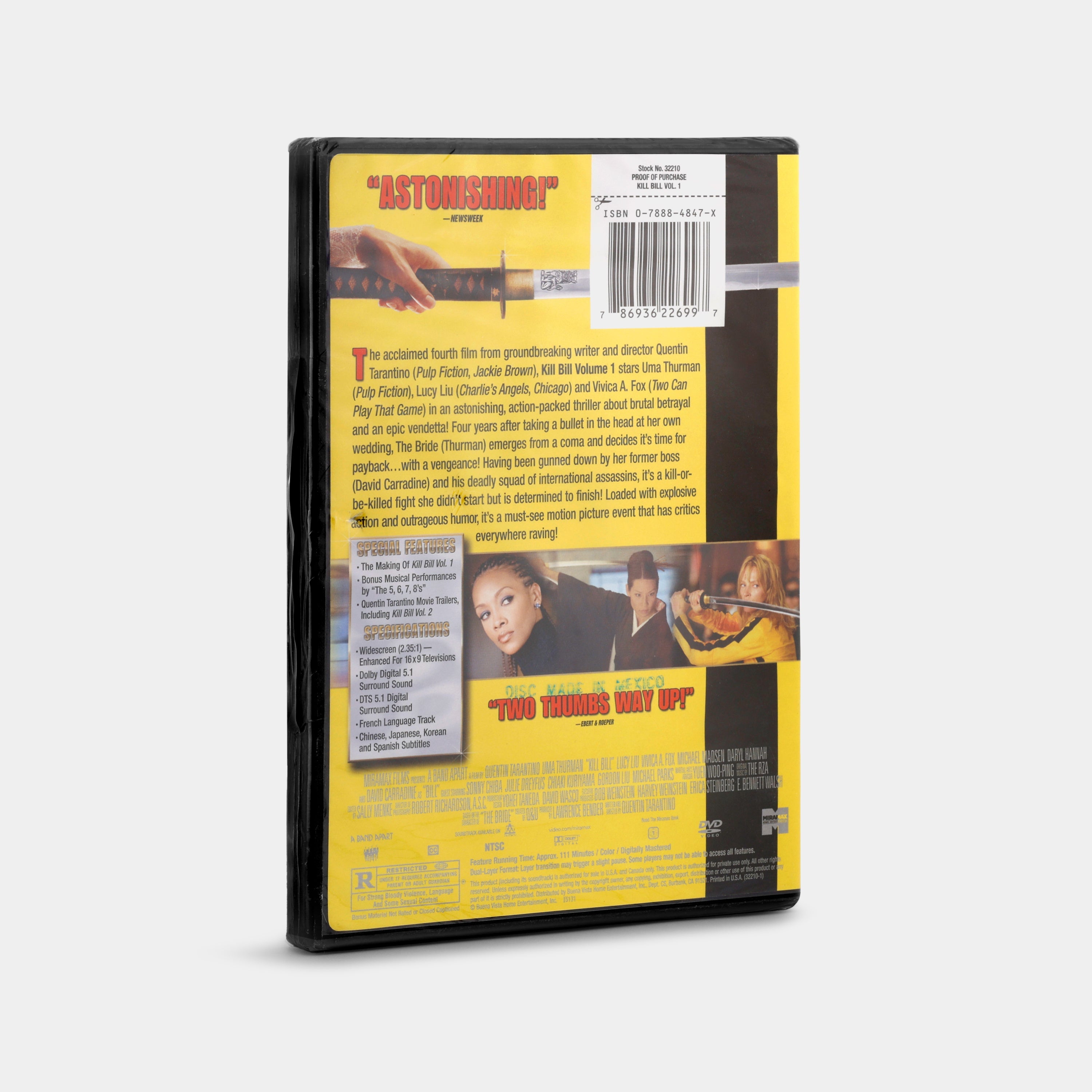 Kill Bill: Vol. 1 (Sealed) DVD