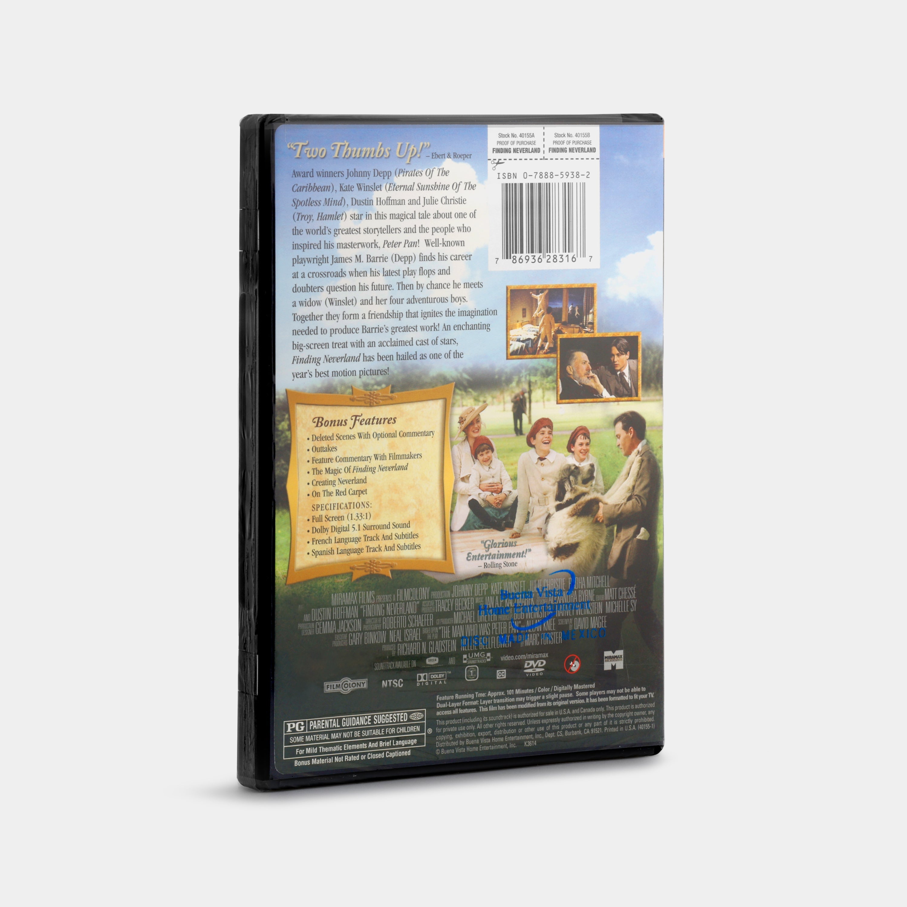 Finding Neverland (Full Screen, Sealed) DVD – Retrospekt