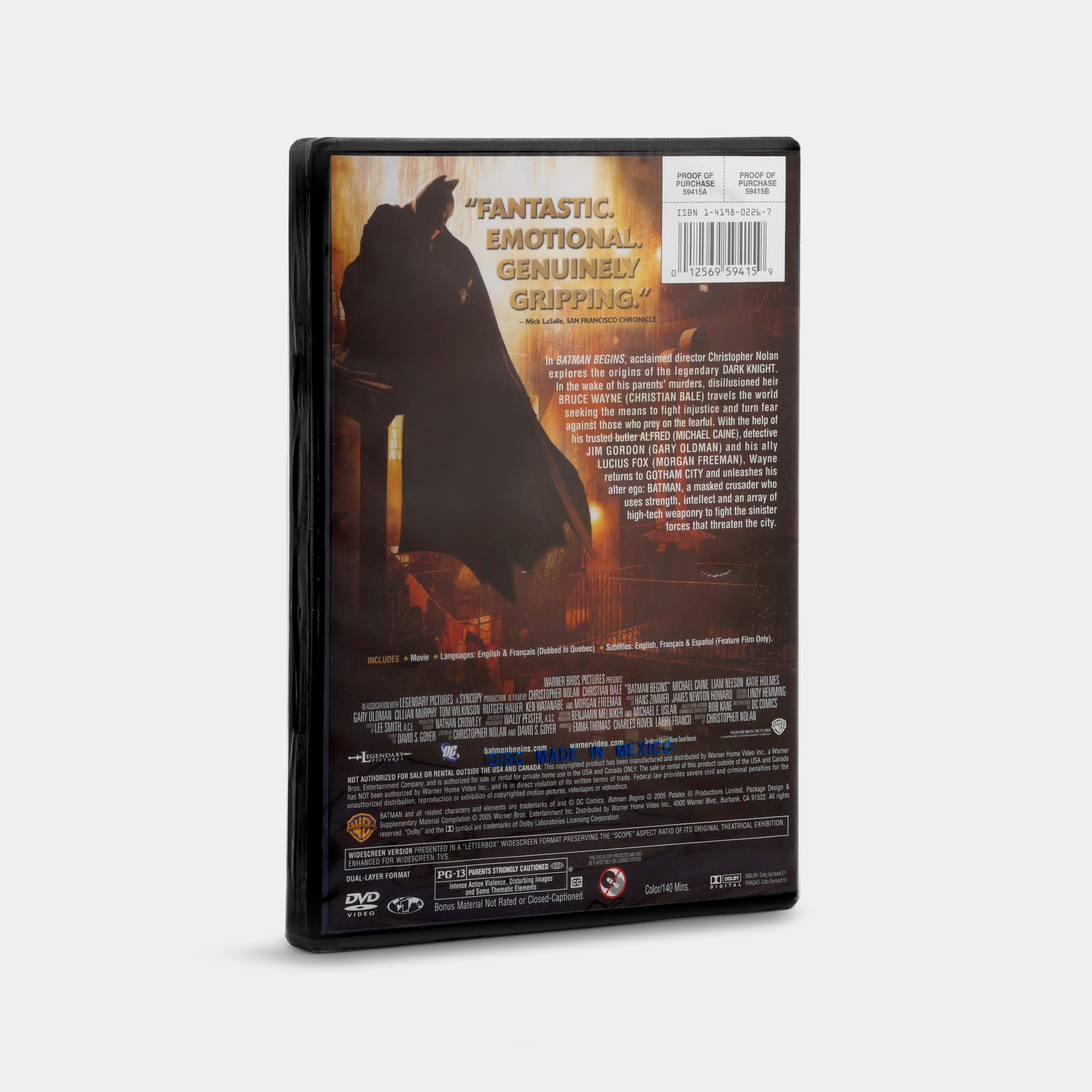 Batman Begins (Widescreen Edition, Sealed) DVD – Retrospekt