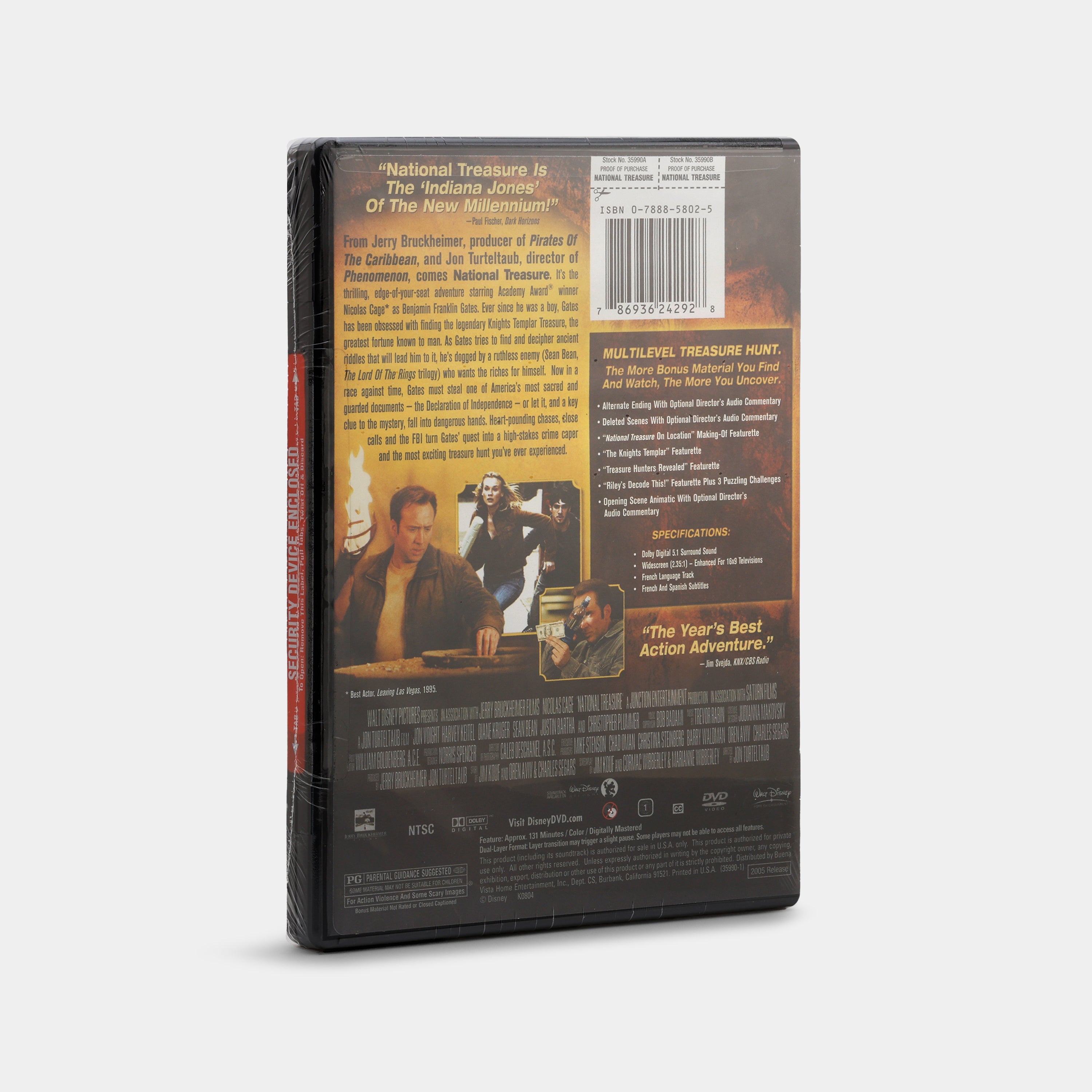 National Treasure (Widescreen, Sealed) DVD National Treasure (Widescreen, Sealed) DVD
