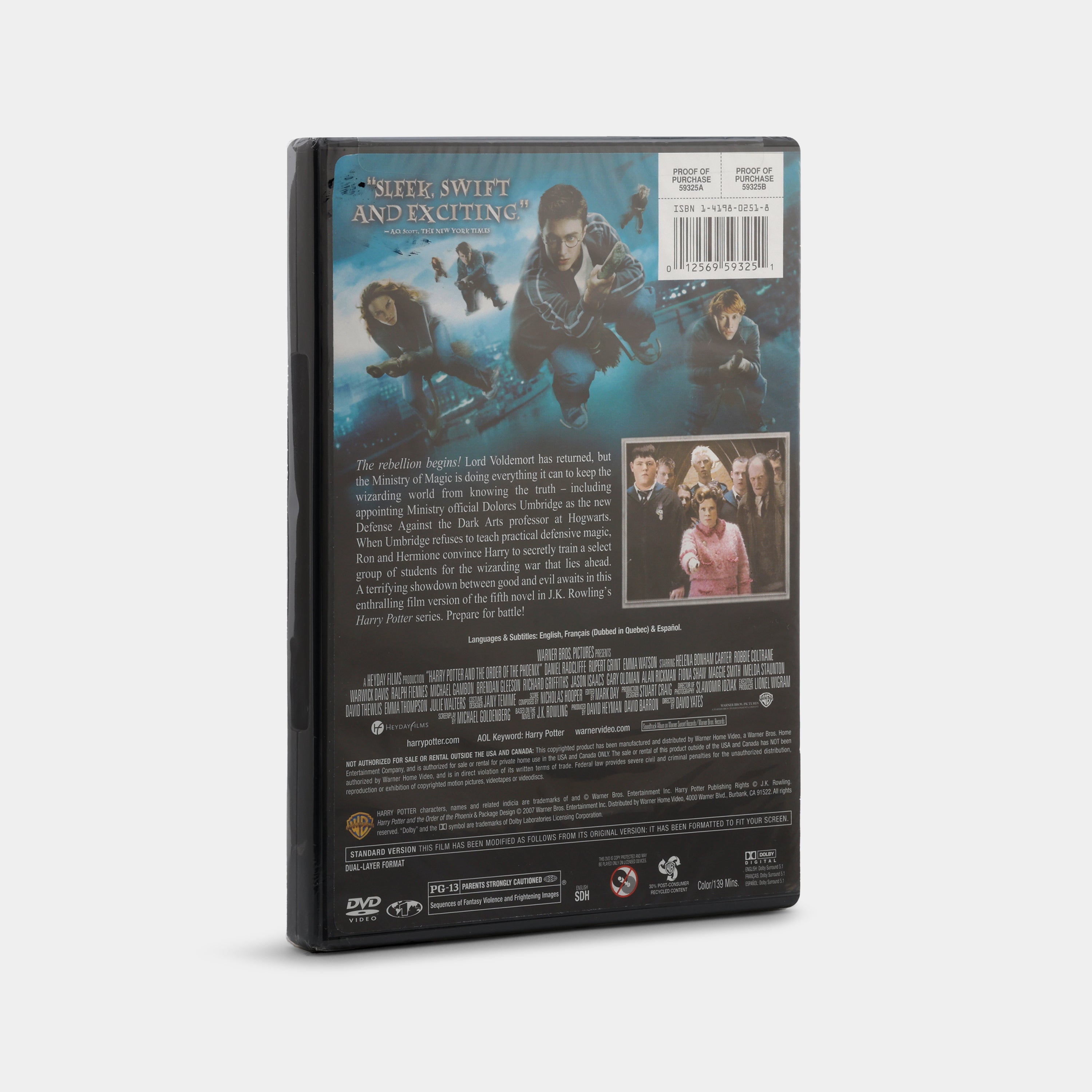 Harry Potter and the Order of the Phoenix (Full Screen, Sealed) DVD