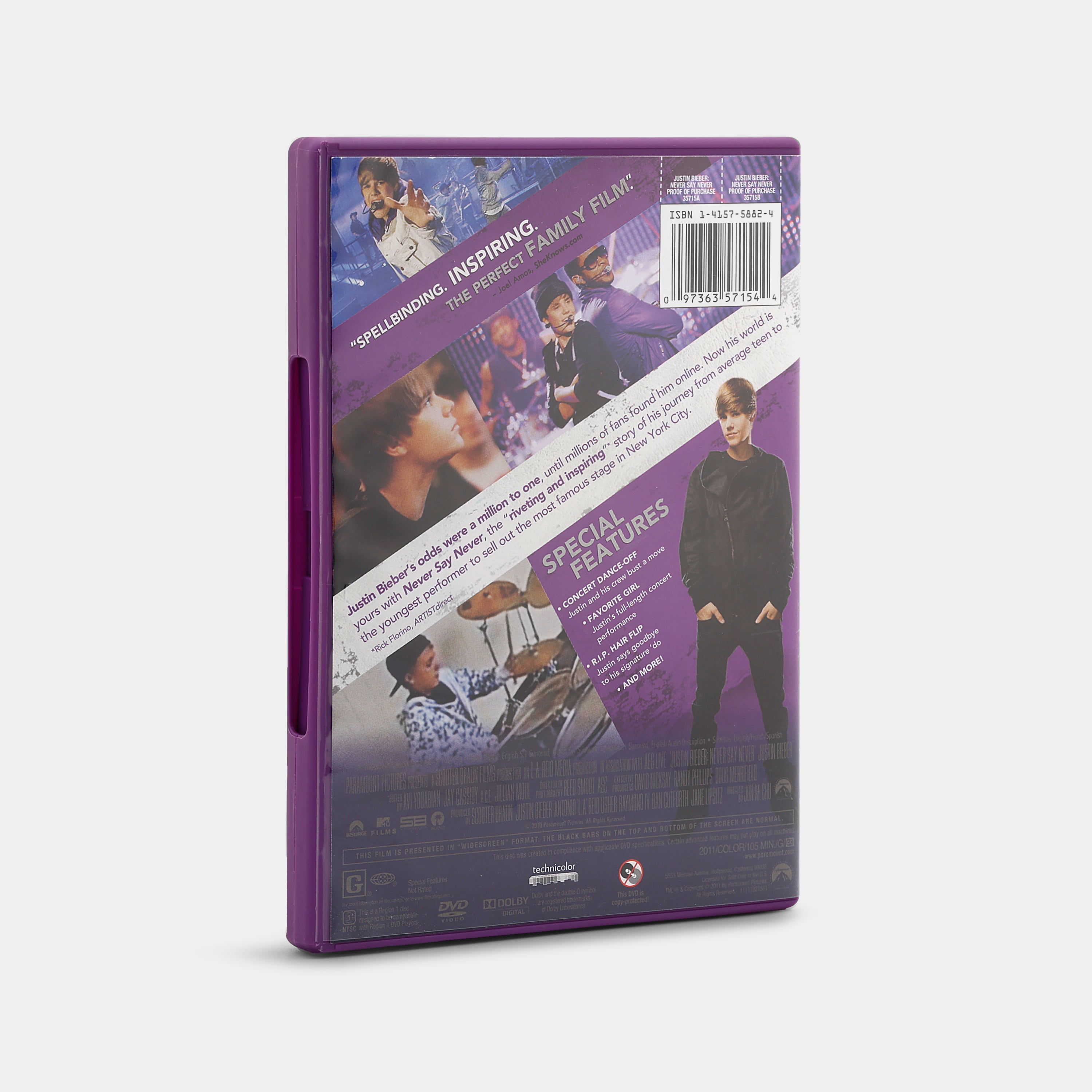 Justin Bieber: Never Say Never (Widescreen) DVD