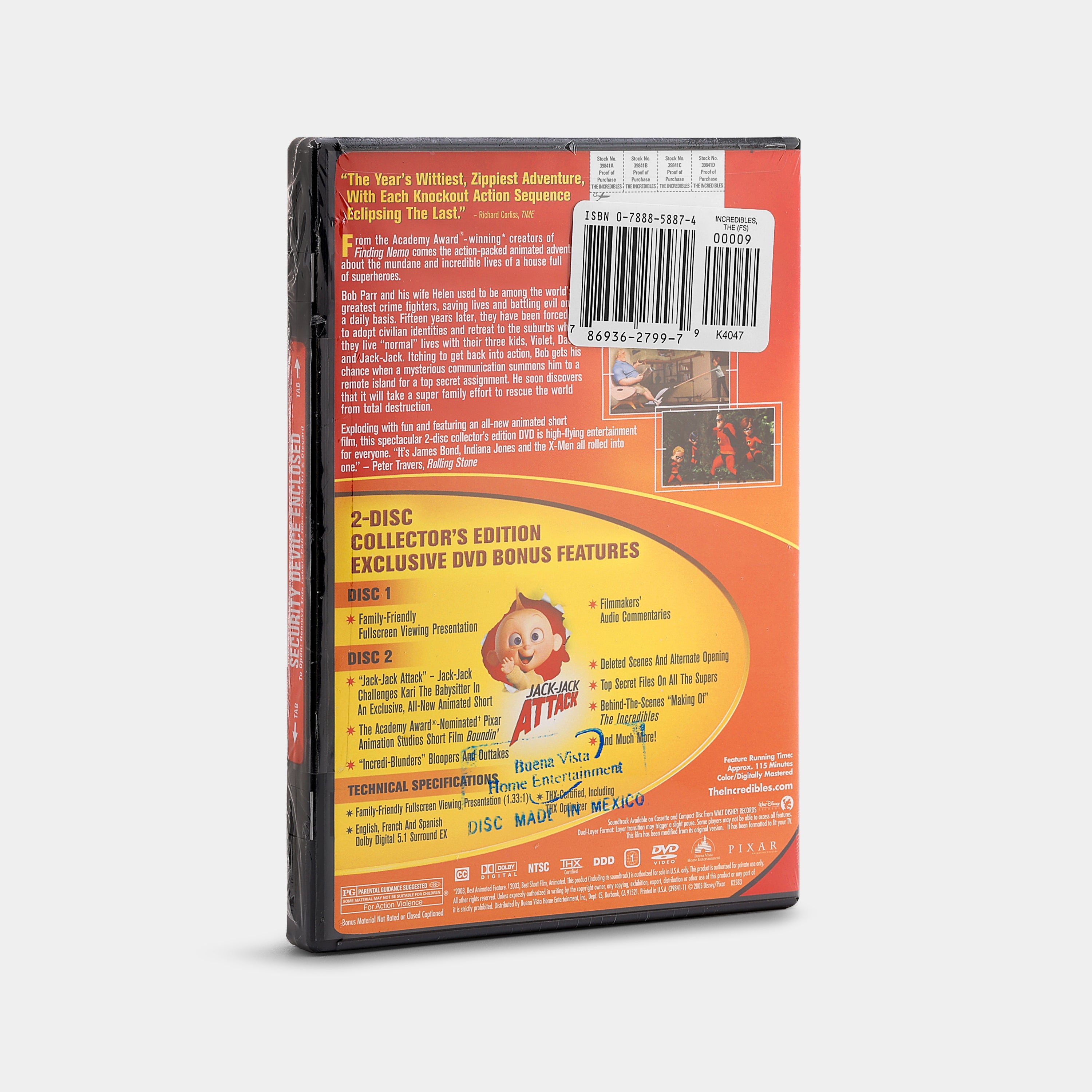 The Incredibles (Collector's Edition, Full Screen, Sealed) 2-Disc DVD