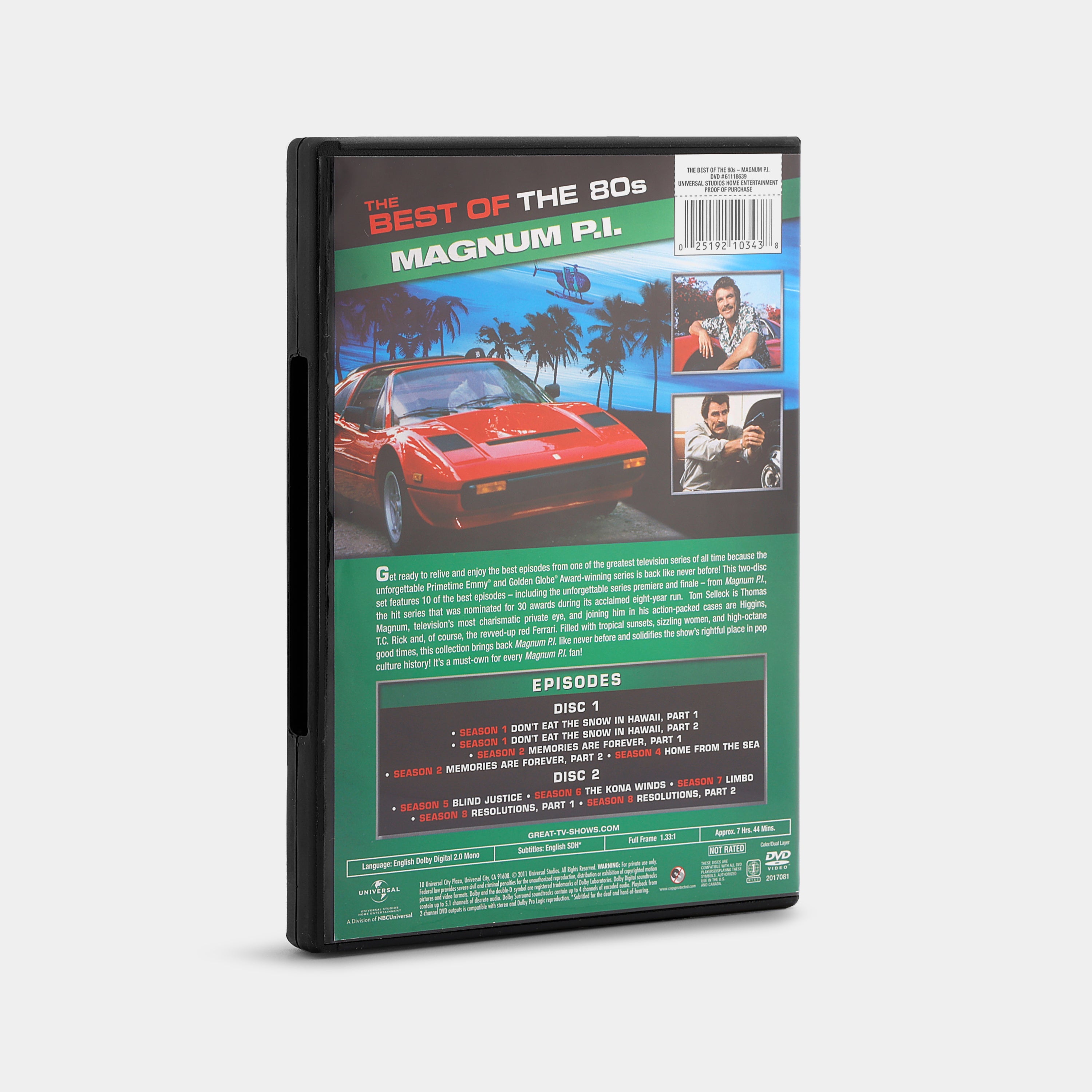 The Best of the 80s: Magnum P.I. (10 Episodes, Full Screen) DVD