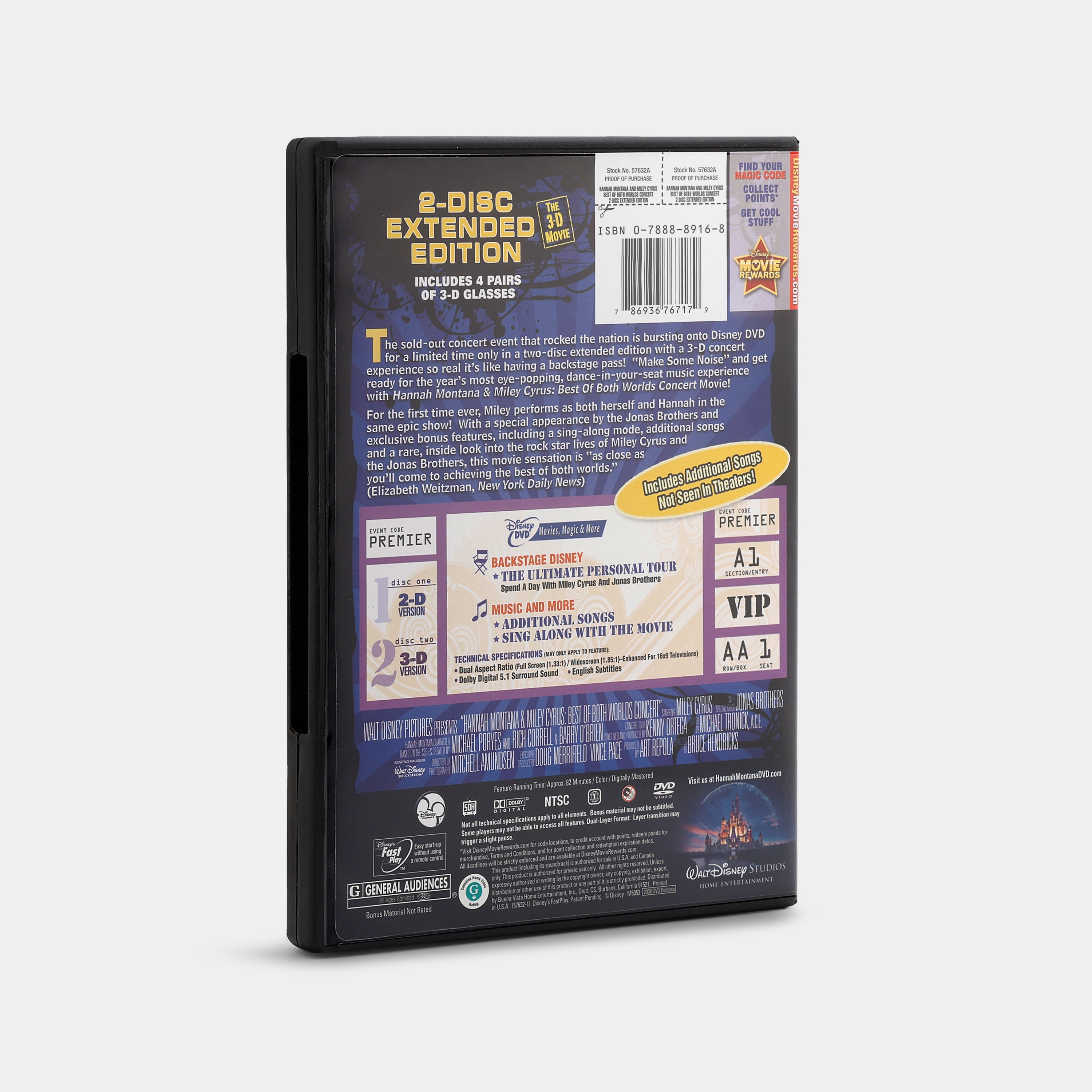 Hannah Montana & Miley Cyrus: Best of Both Worlds Concert (Extended Edition) 2-Disc DVD