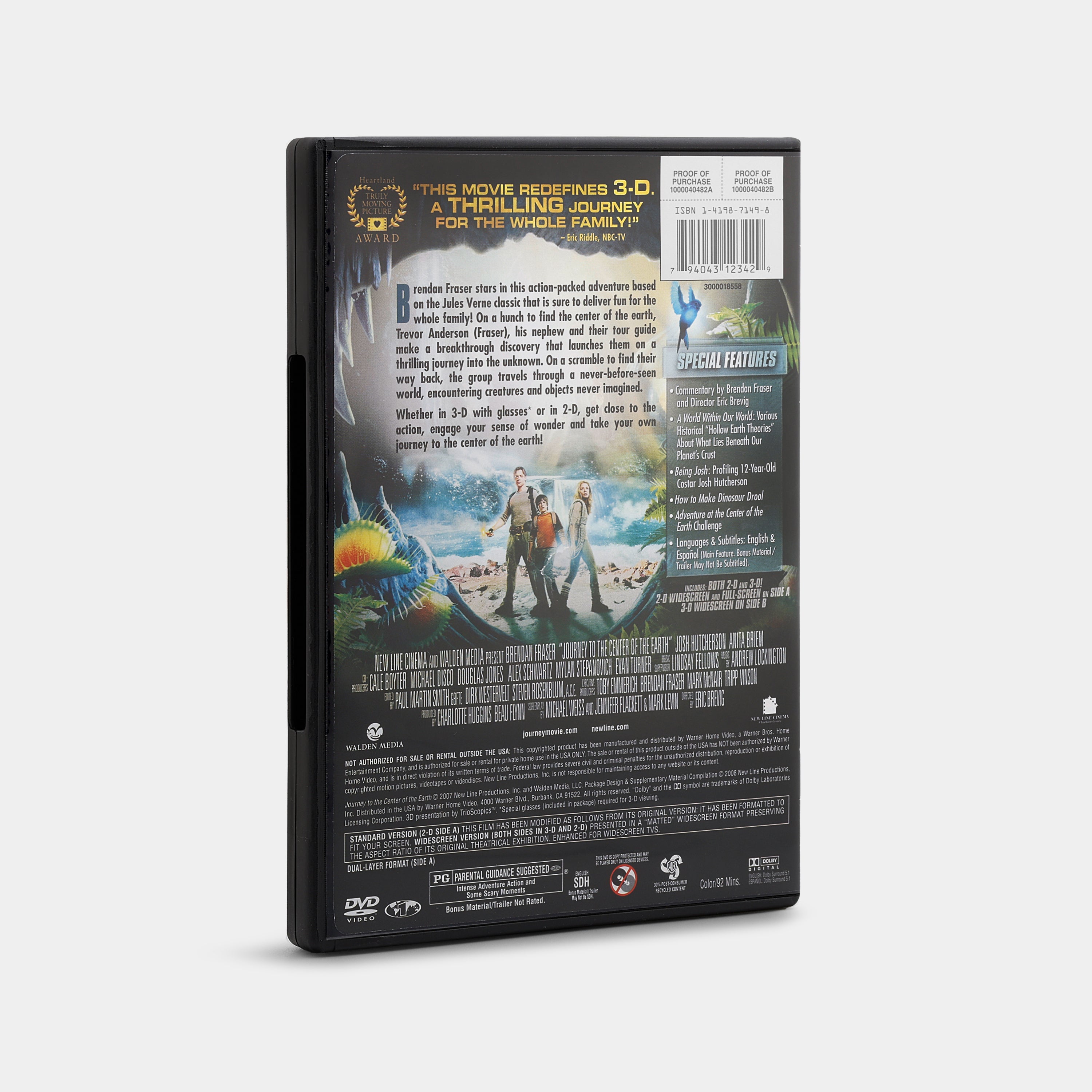 Journey to the Center of the Earth (Widescreen, 2D & 3D) DVD