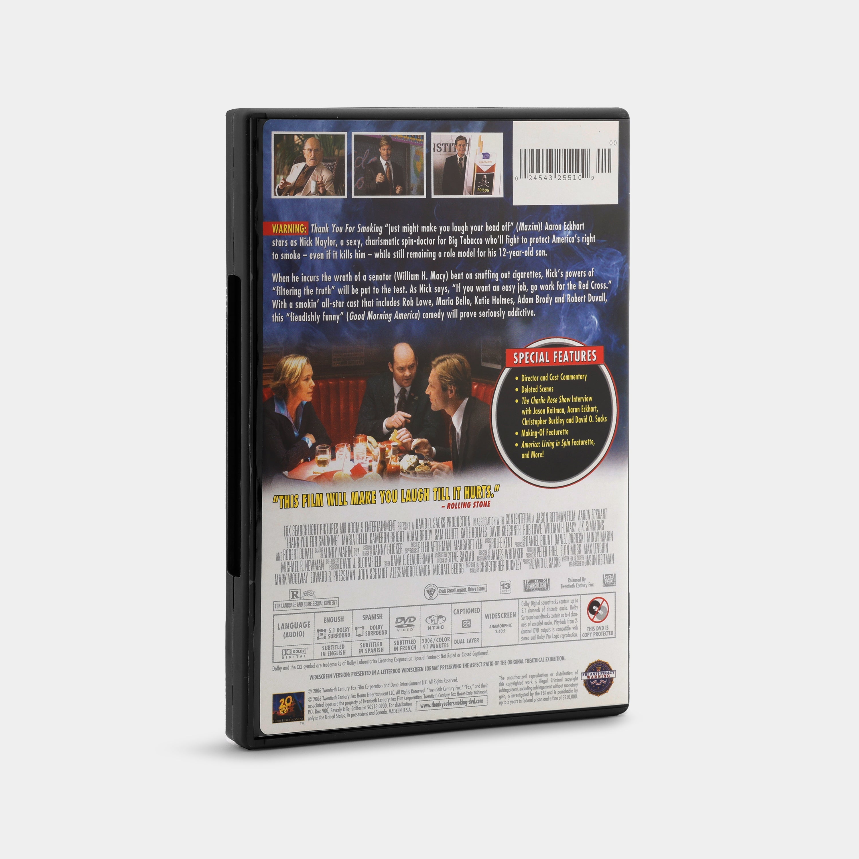 Thank You For Smoking (Widescreen) DVD