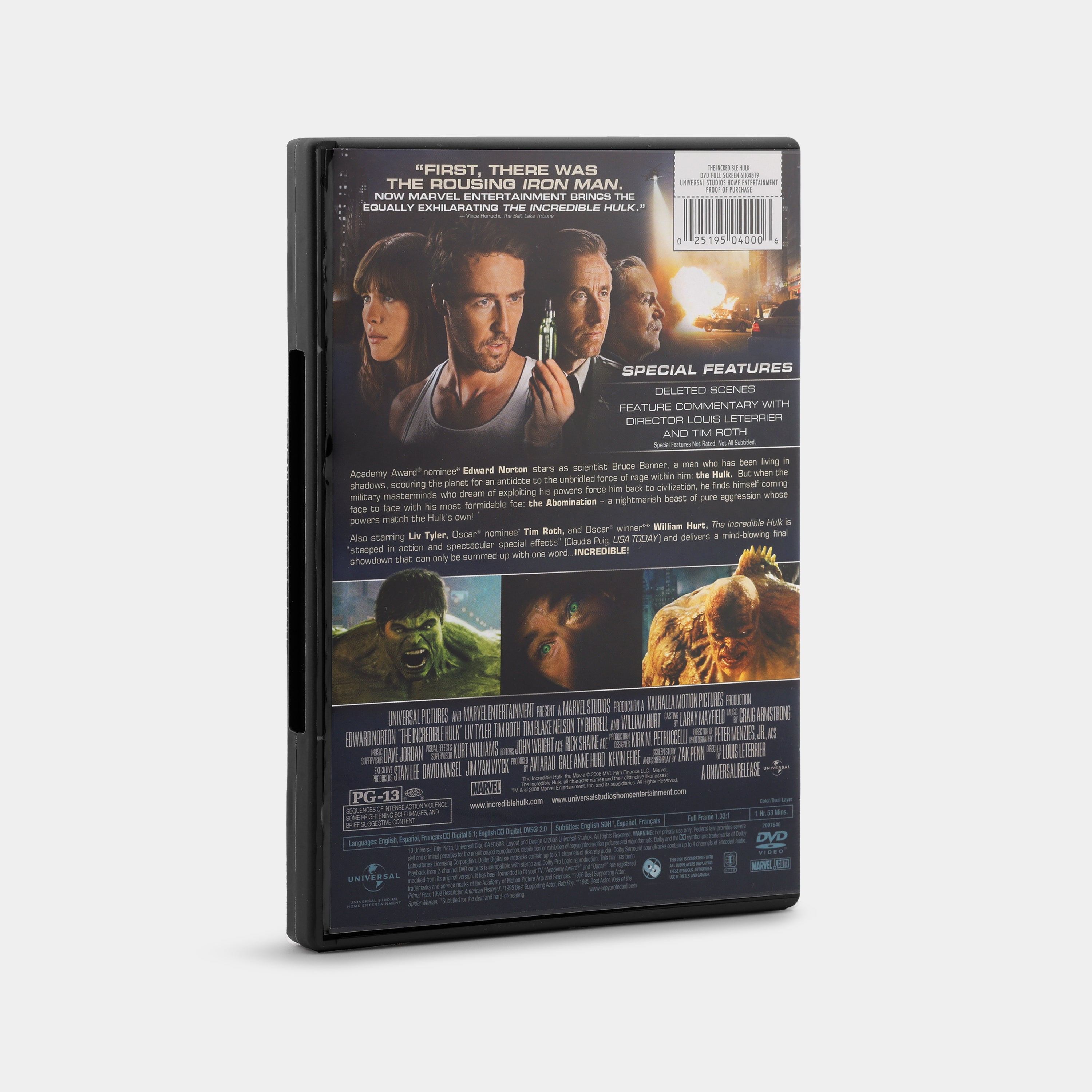 The Incredible Hulk (Full Screen) DVD