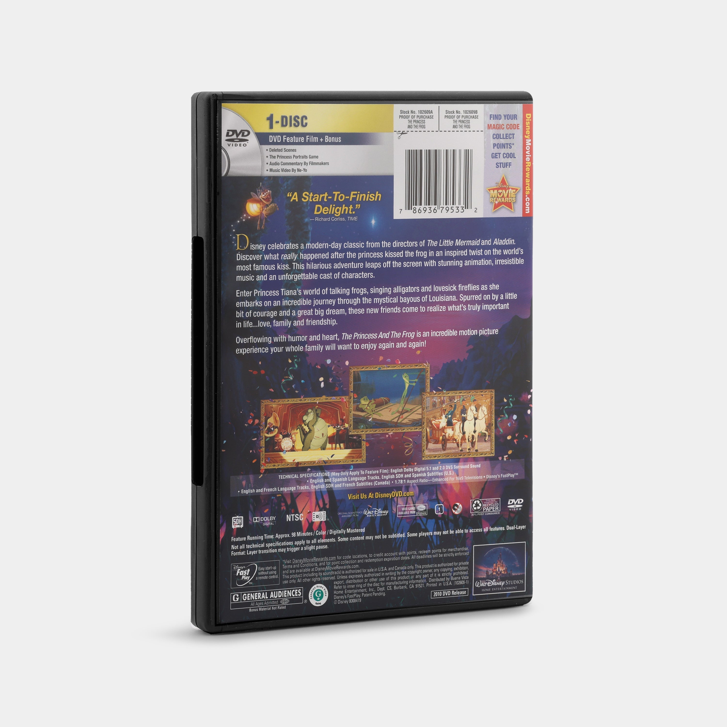 Disney's The Princess and the Frog DVD