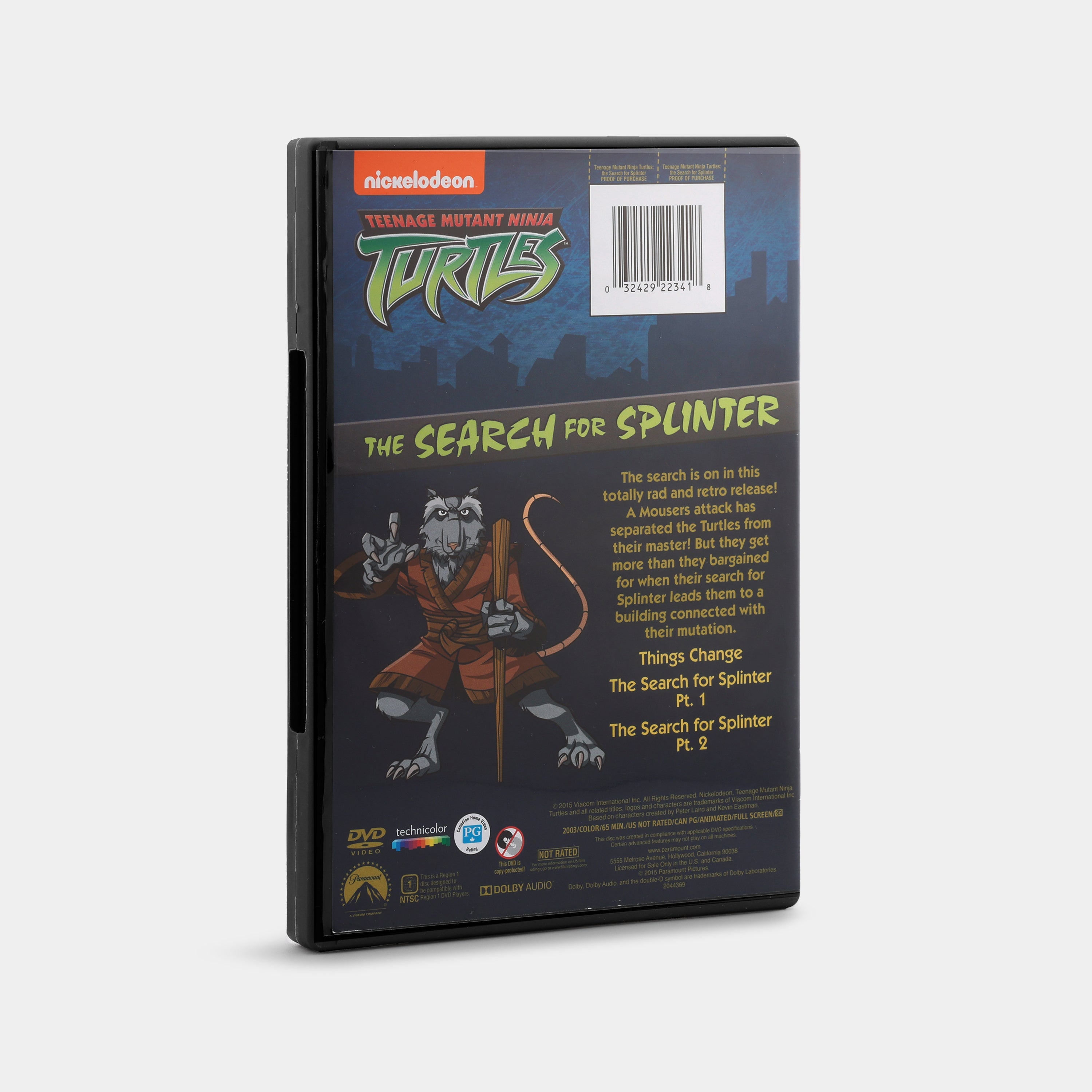 Teenage Mutant Ninja Turtles: The Search for Splinter (Full Screen) DVD