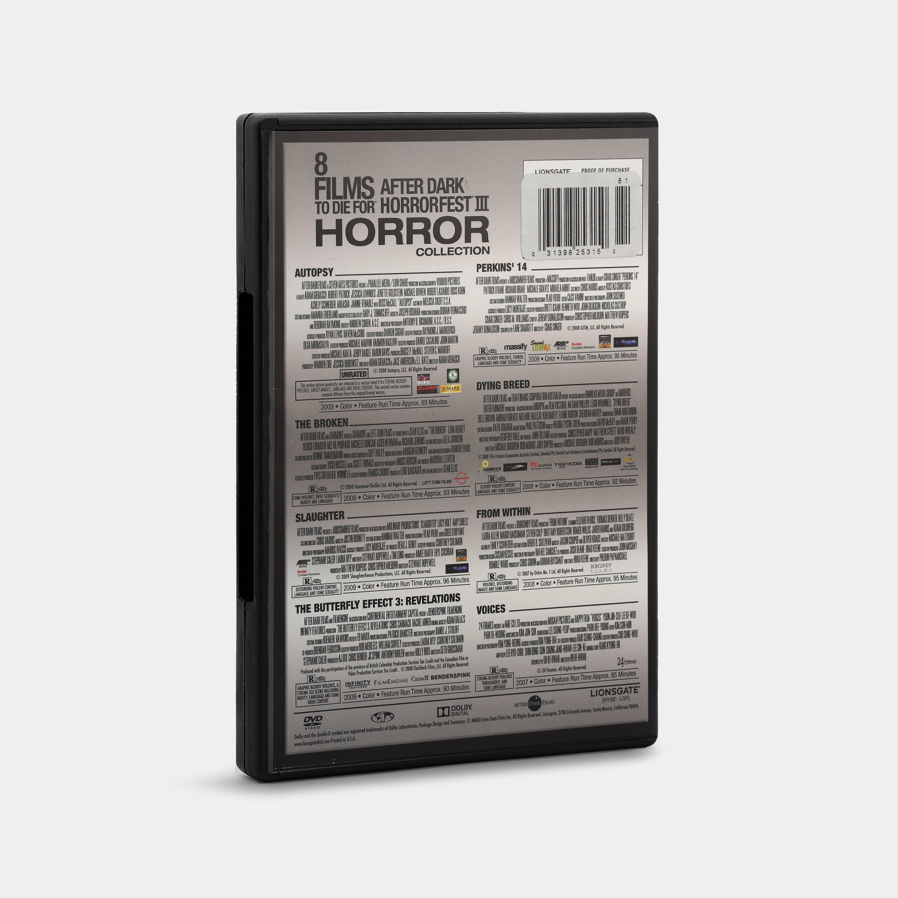 After Dark Horrorfest III: 8 Films to Die For DVD – Retrospekt