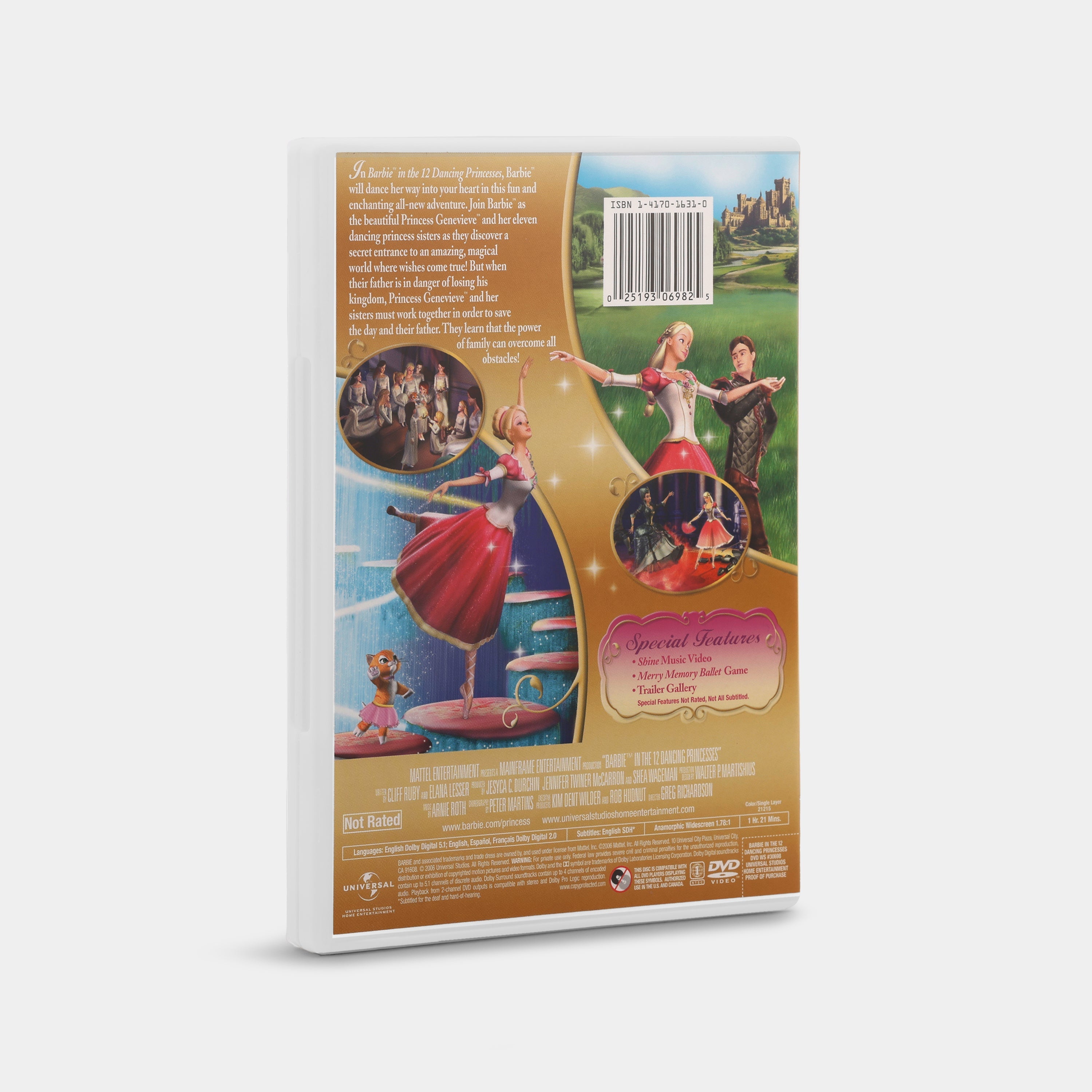 Barbie in the 12 Dancing Princesses (Widescreen) DVD