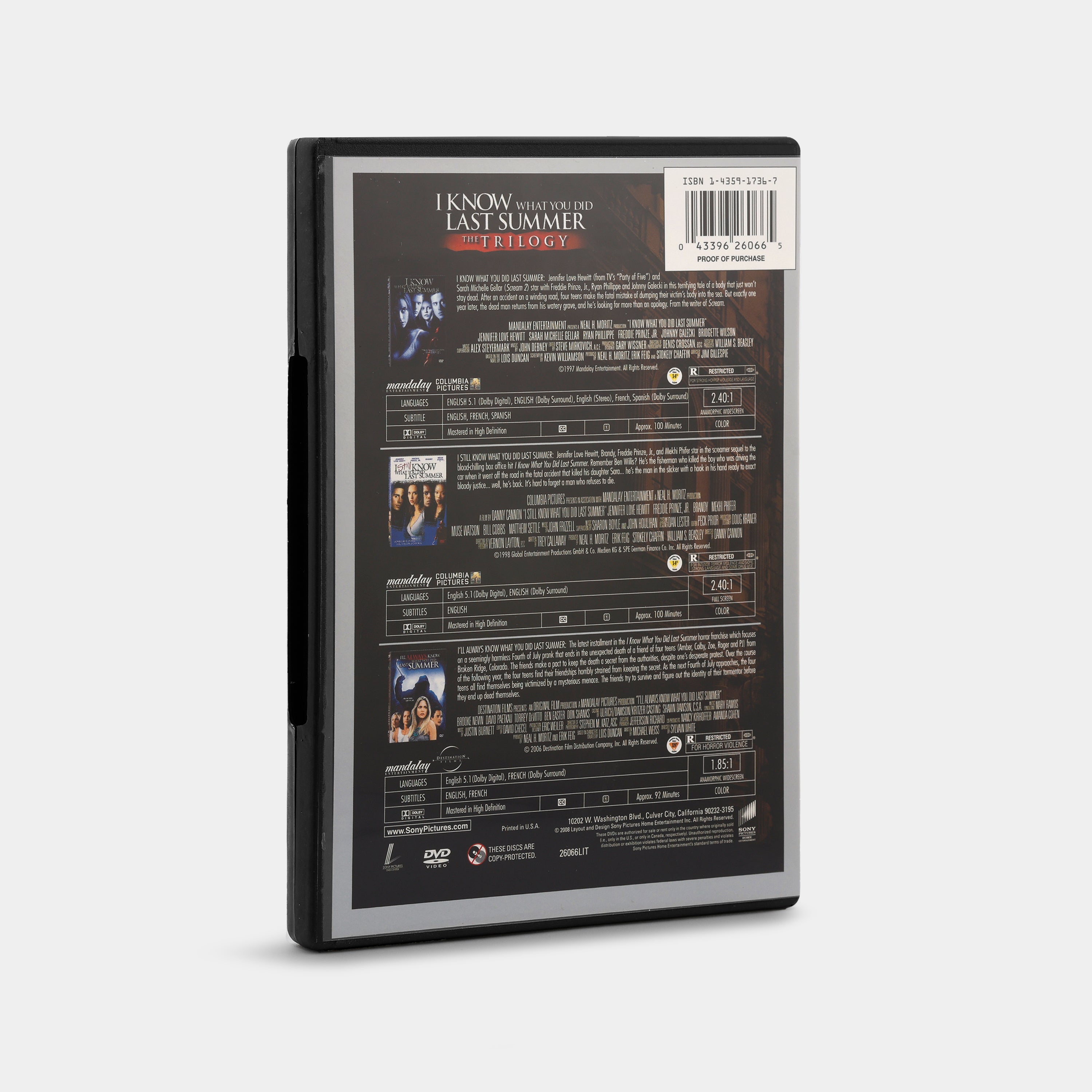 I Know What You Did Last Summer: The Trilogy 3-Disc DVD