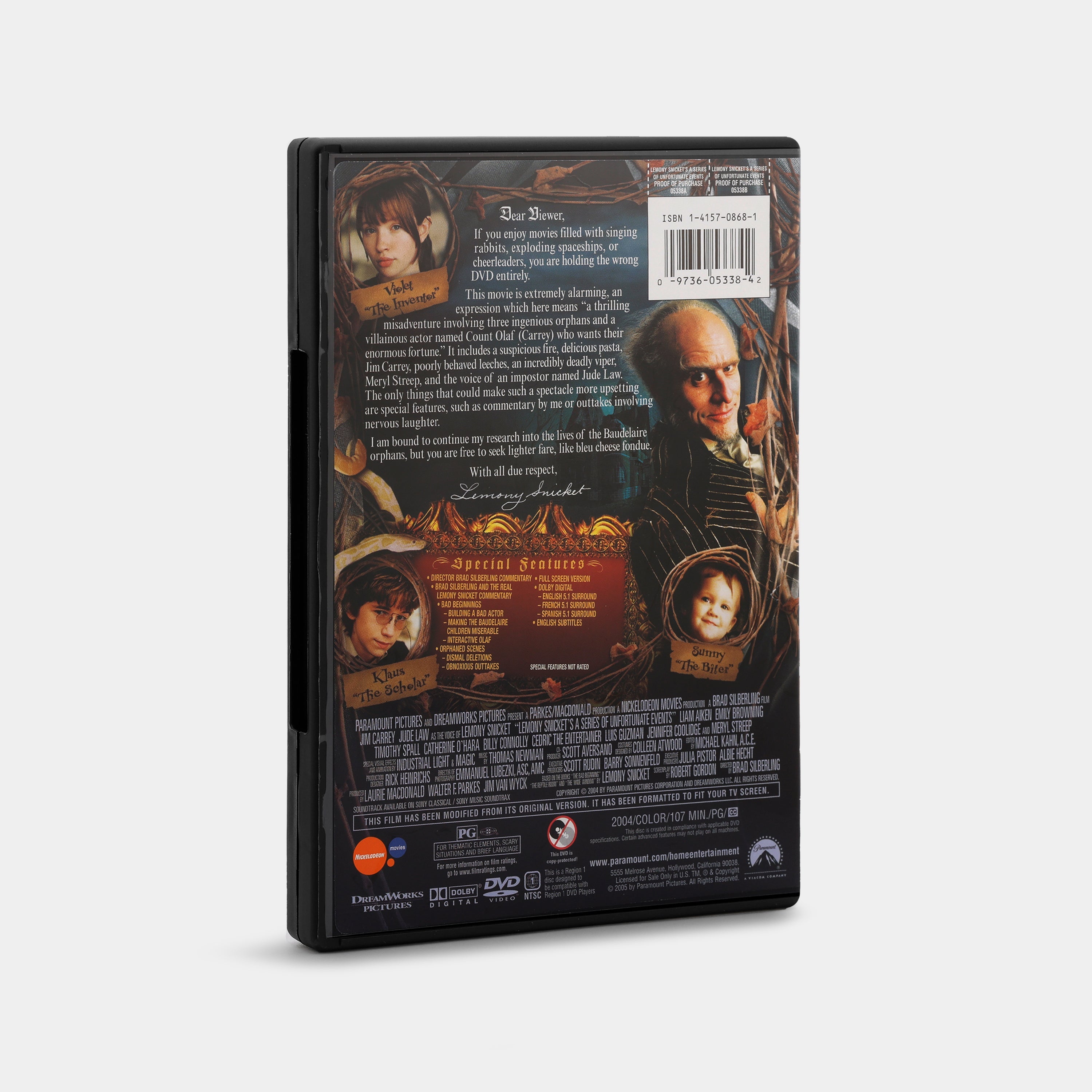 Lemony Snicket's A Series of Unfortunate Events (Full Screen) DVD