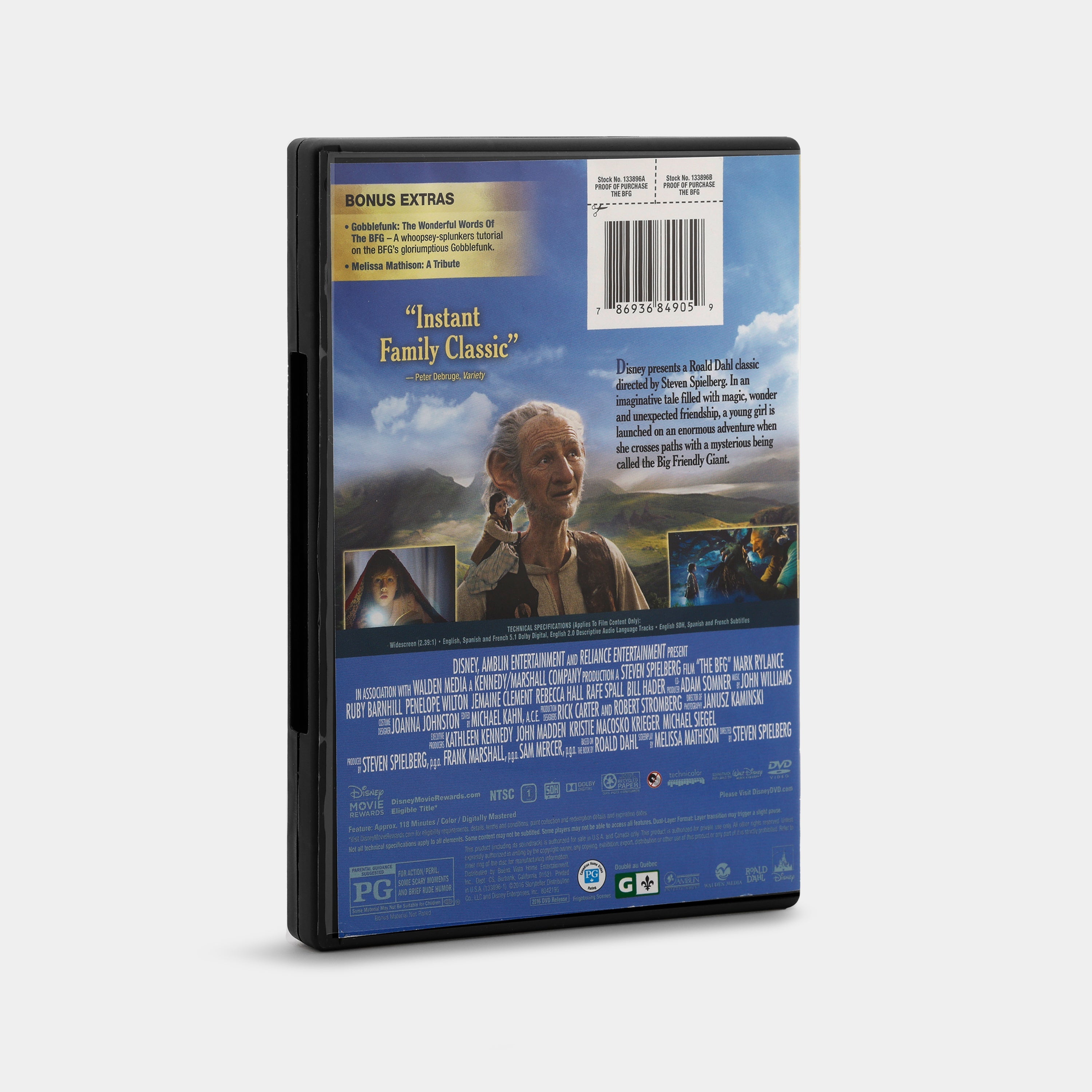 The BFG (Widescreen) DVD