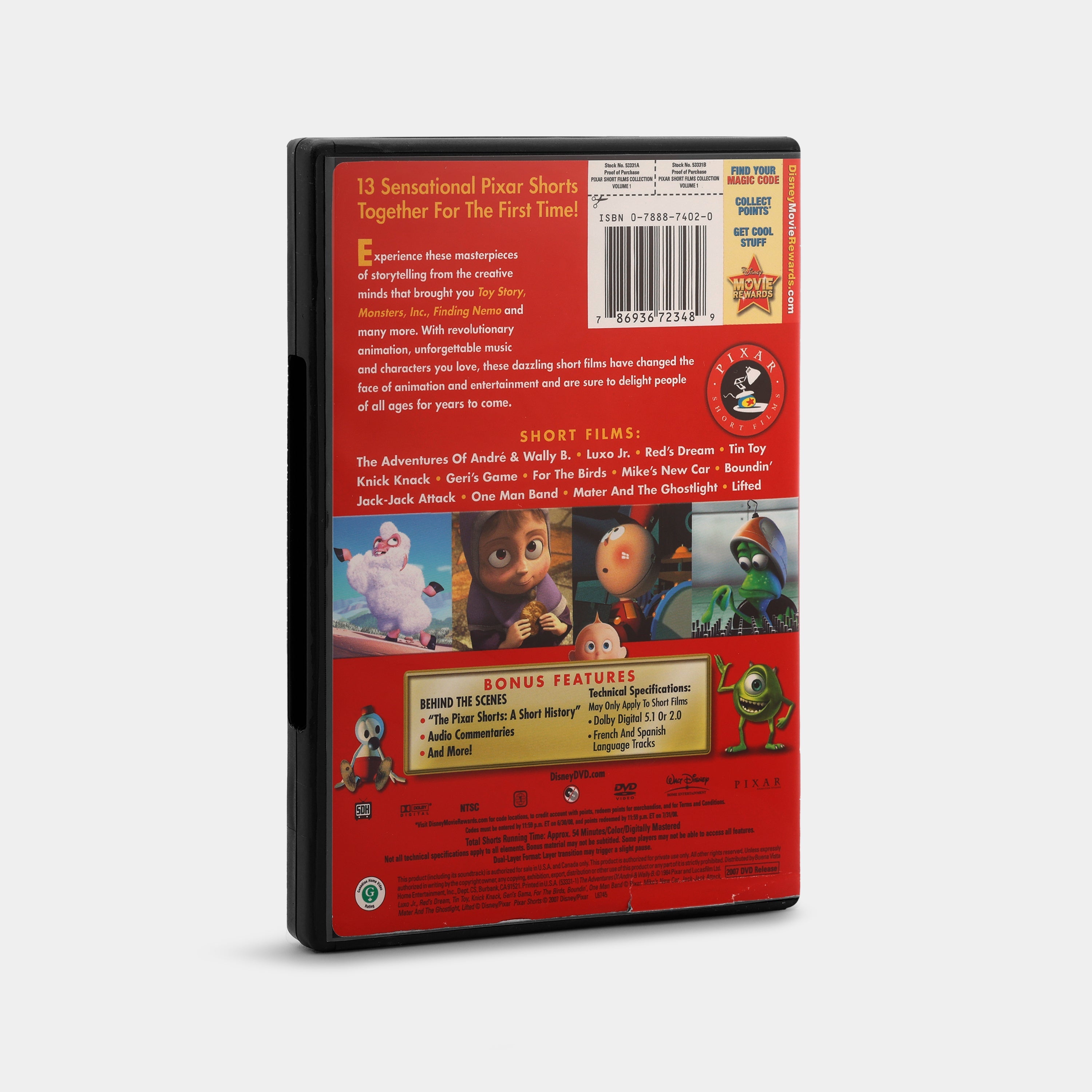 Pixar Short Films Collection: Volume 1 DVD