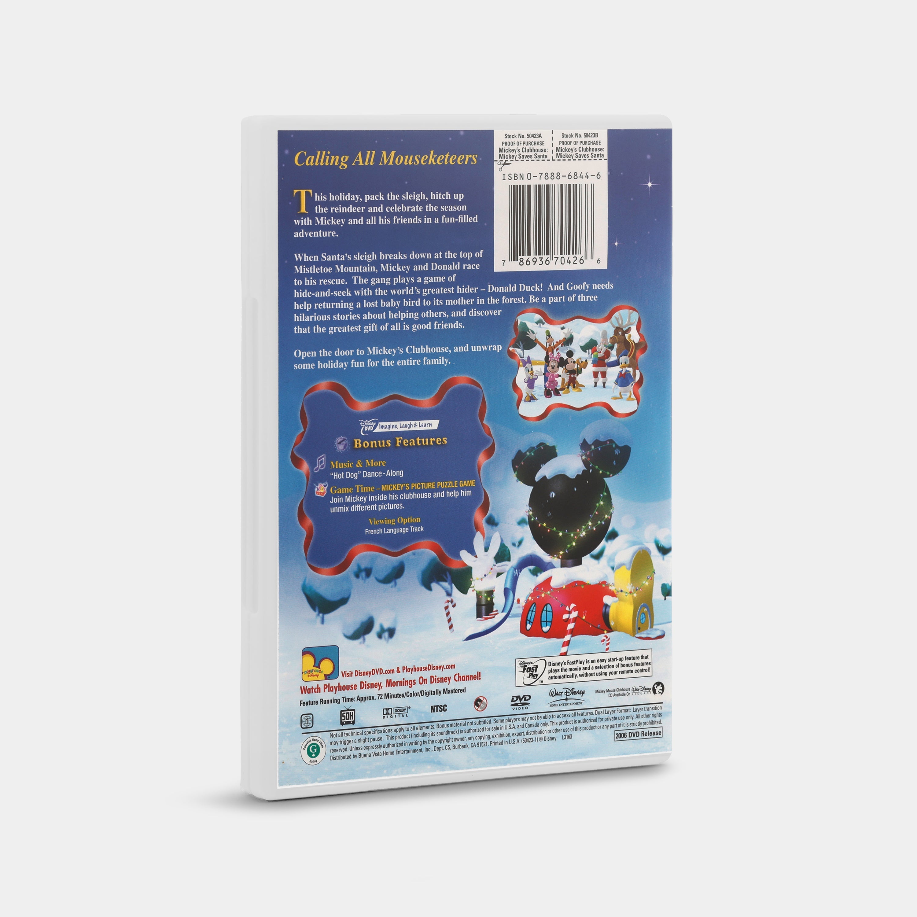 Mickey Mouse Clubhouse: Mickey Saves Santa DVD
