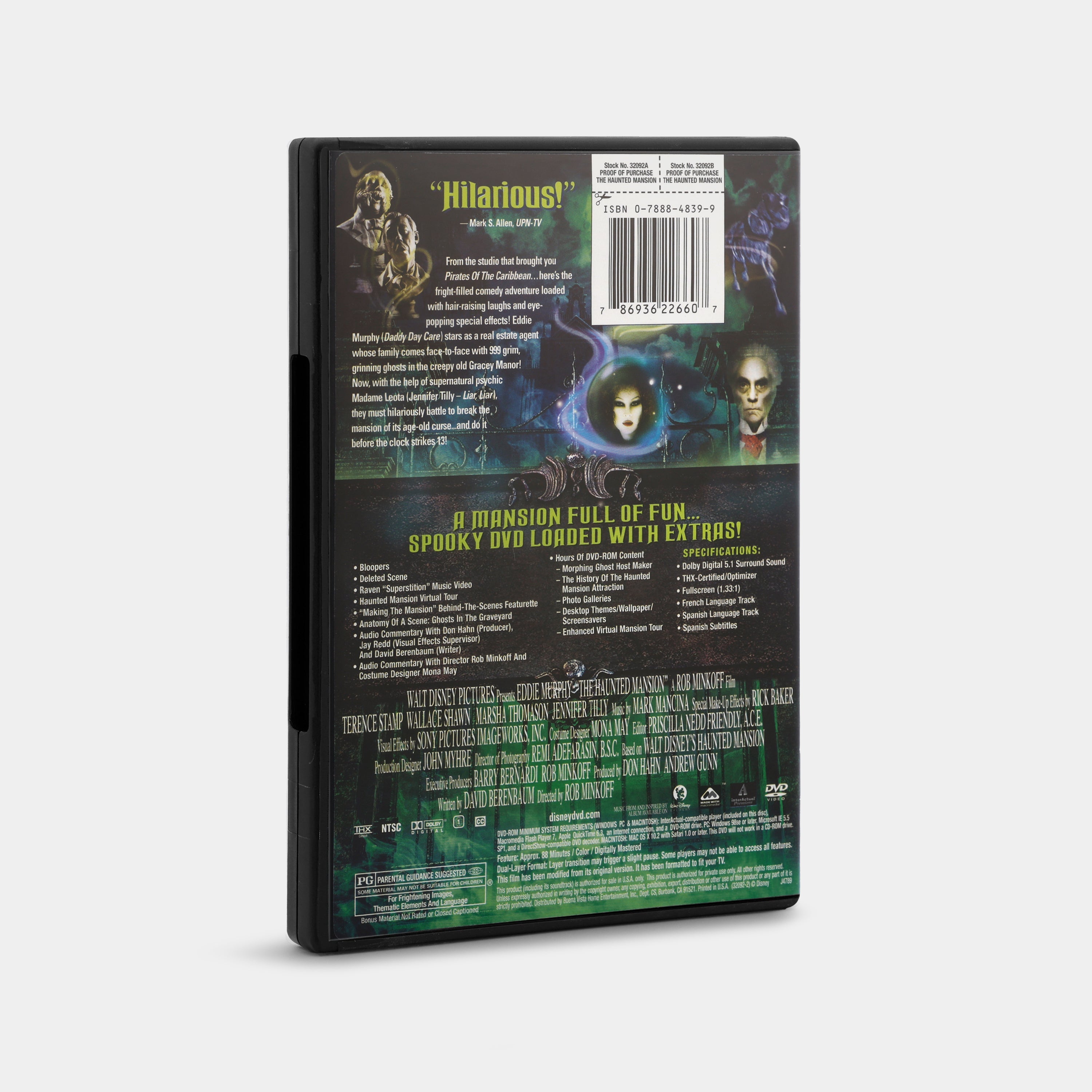 The Haunted Mansion (Full Screen) DVD
