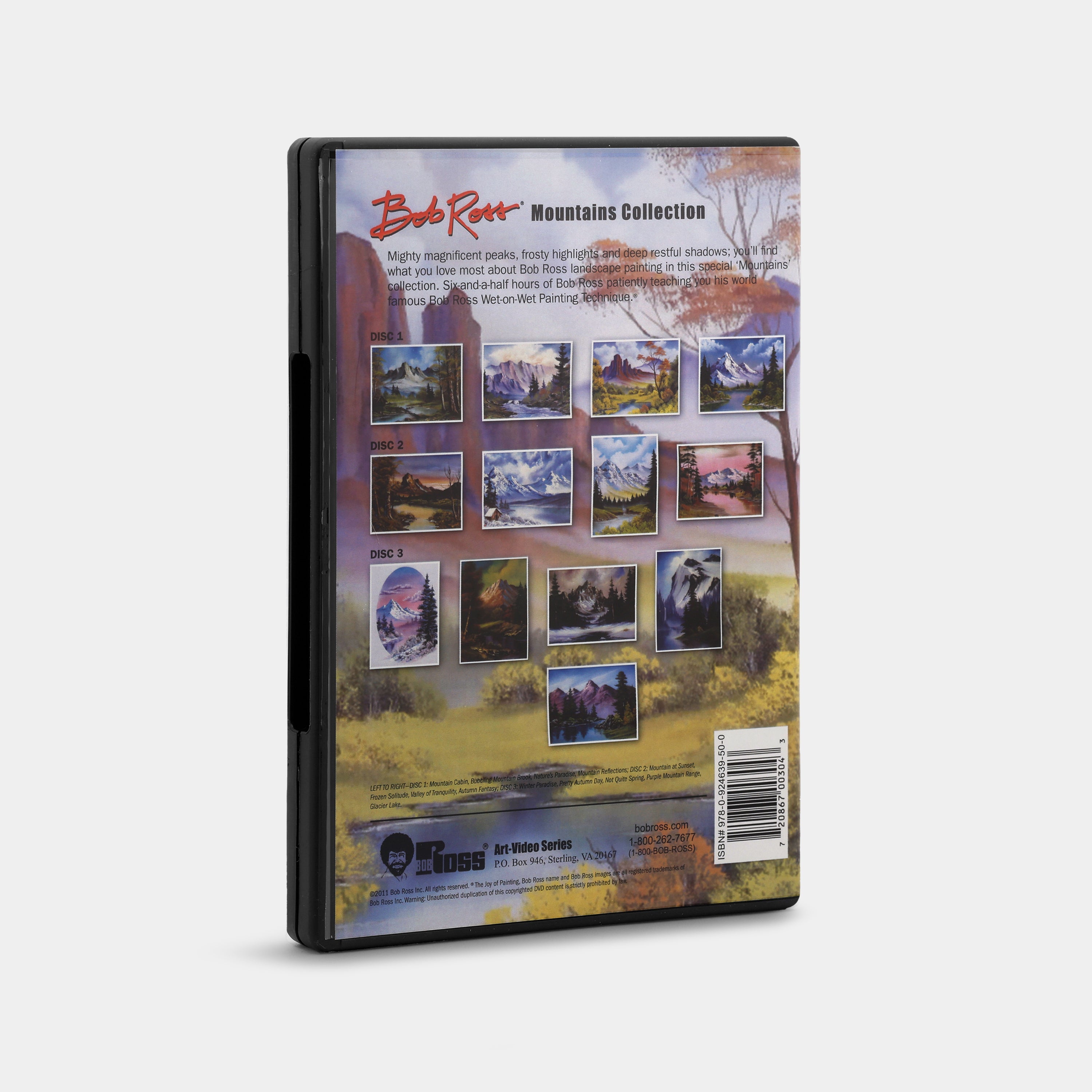 Bob Ross: Mountains Collection 3-Disc DVD