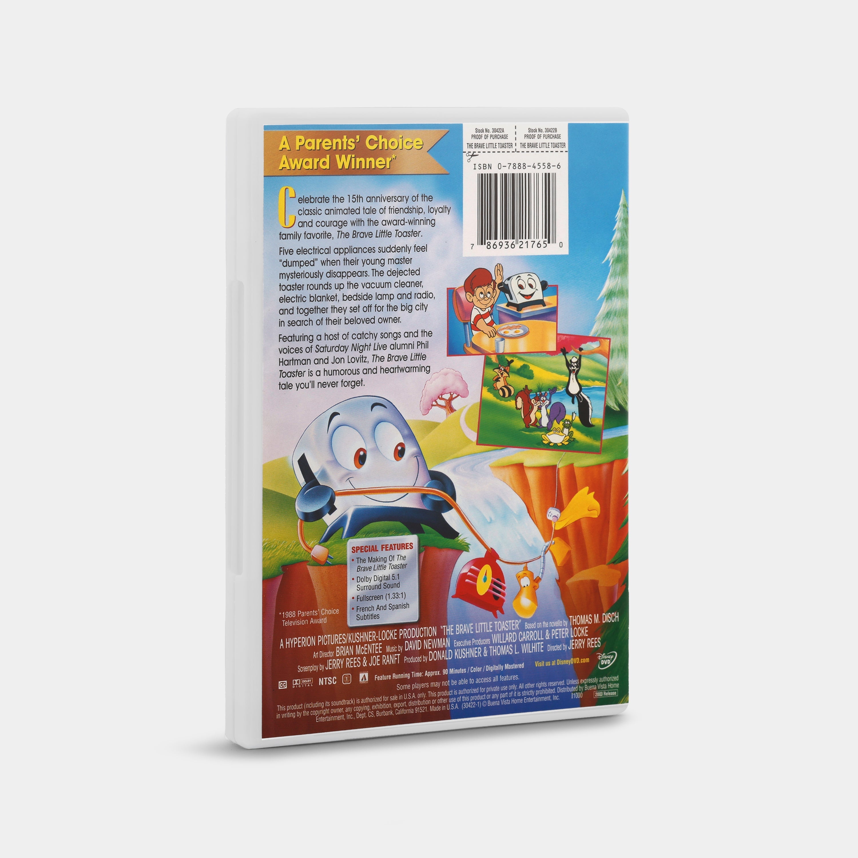 The Brave Little Toaster (Full Screen) DVD