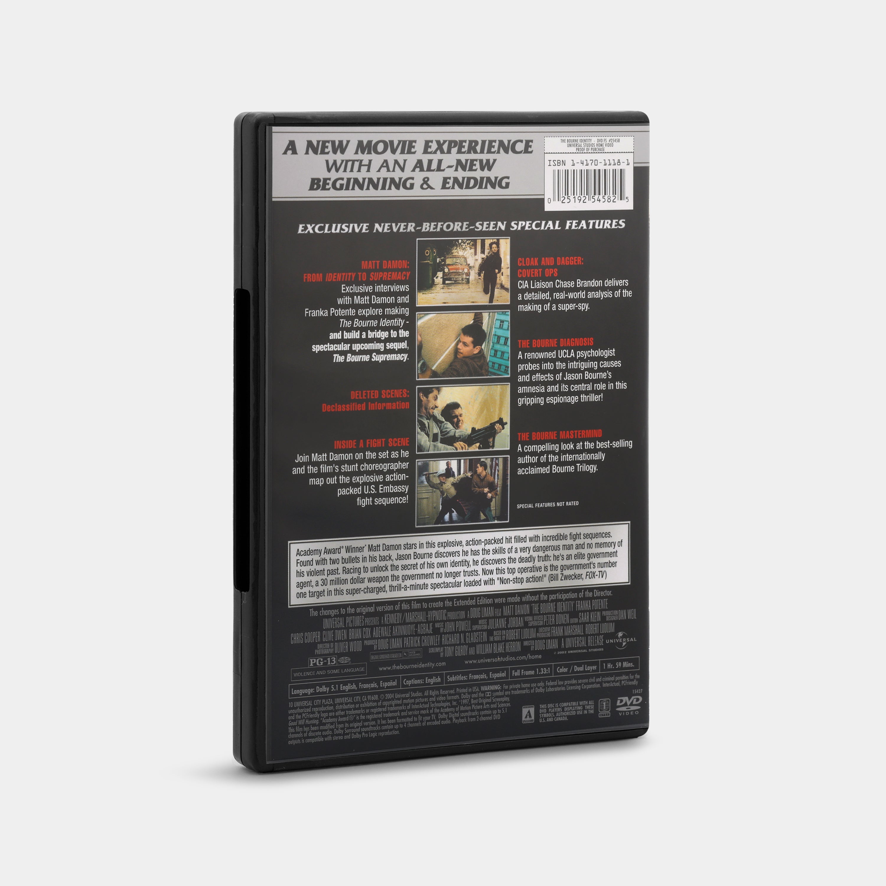 The Bourne Identity (Explosive Extended Edition) DVD