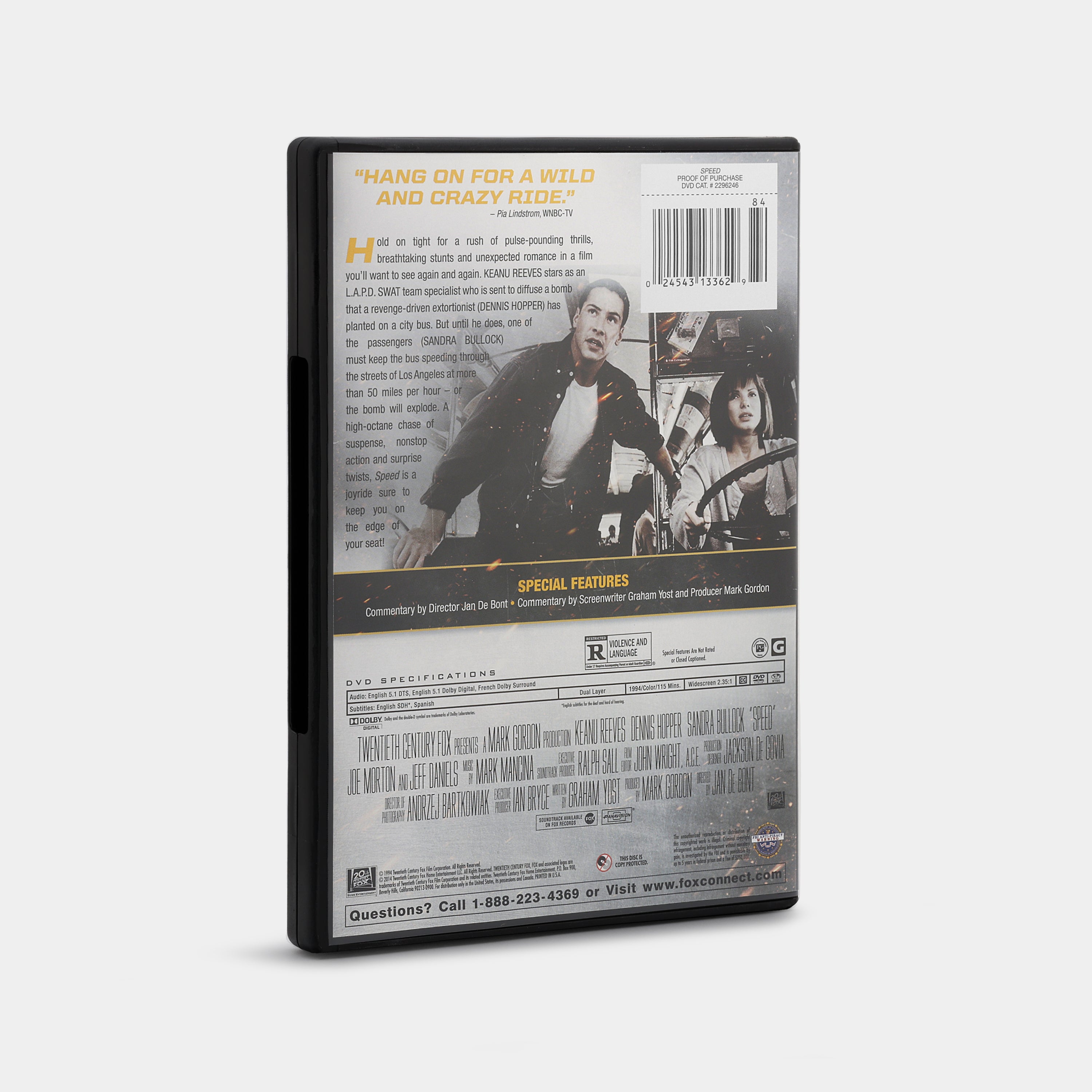 Speed (20th Anniversary Edition, Widescreen) DVD