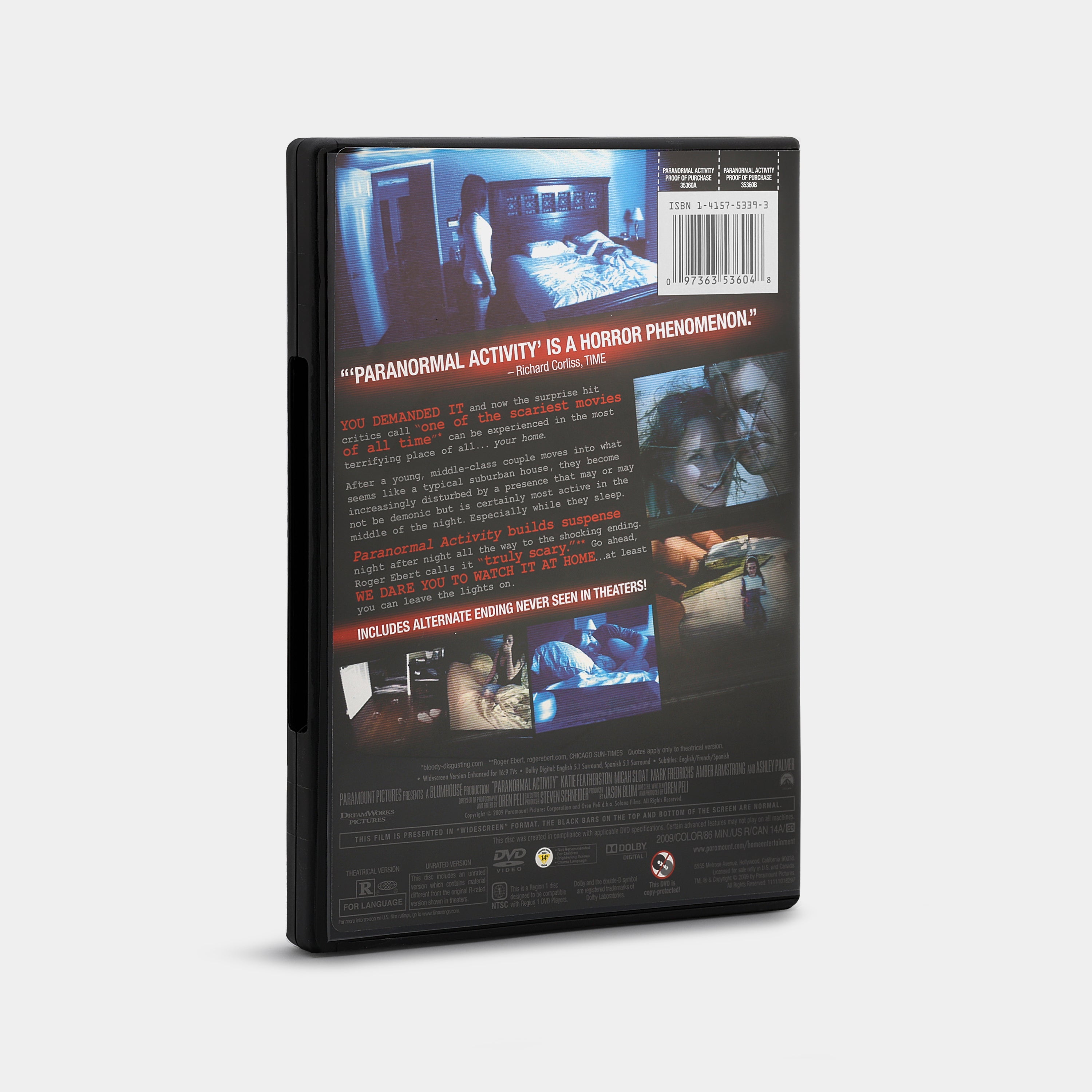 Paranormal Activity (Widescreen) DVD